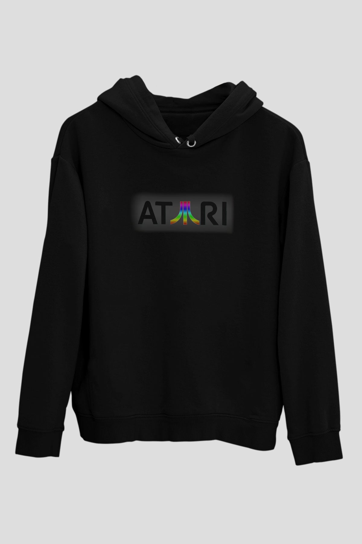 Atari Siyah Unisex Hoodie