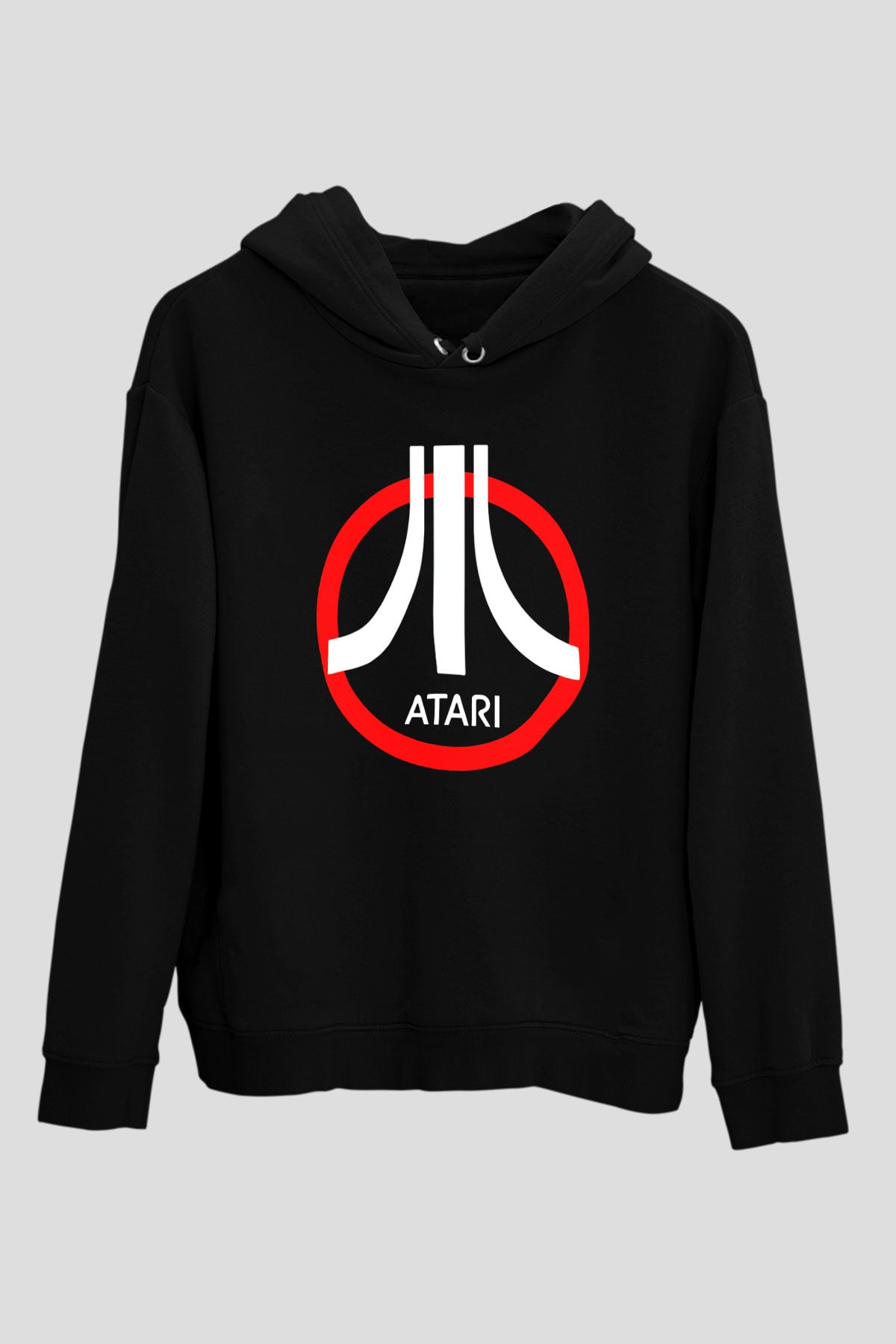 Atari Siyah Unisex Hoodie