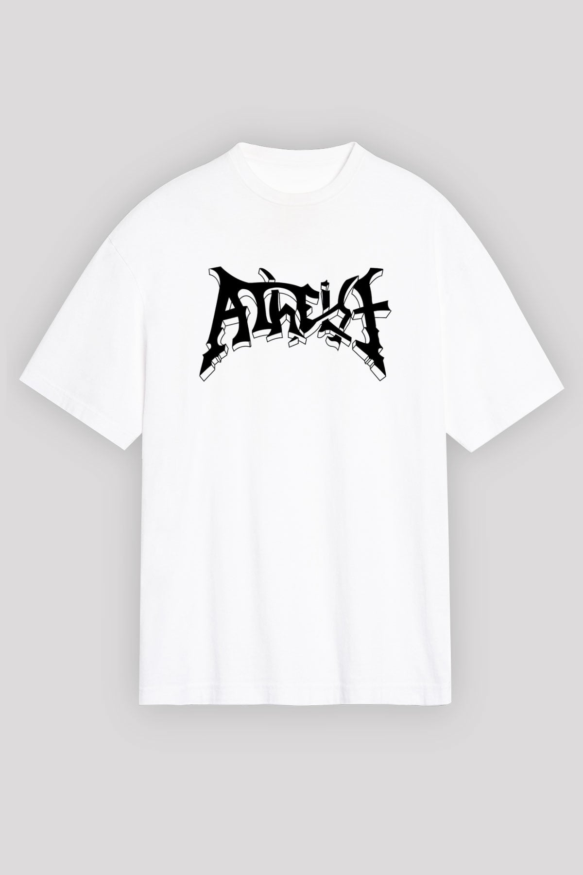Atheist Beyaz Unisex Oversize Tişört T-Shirt
