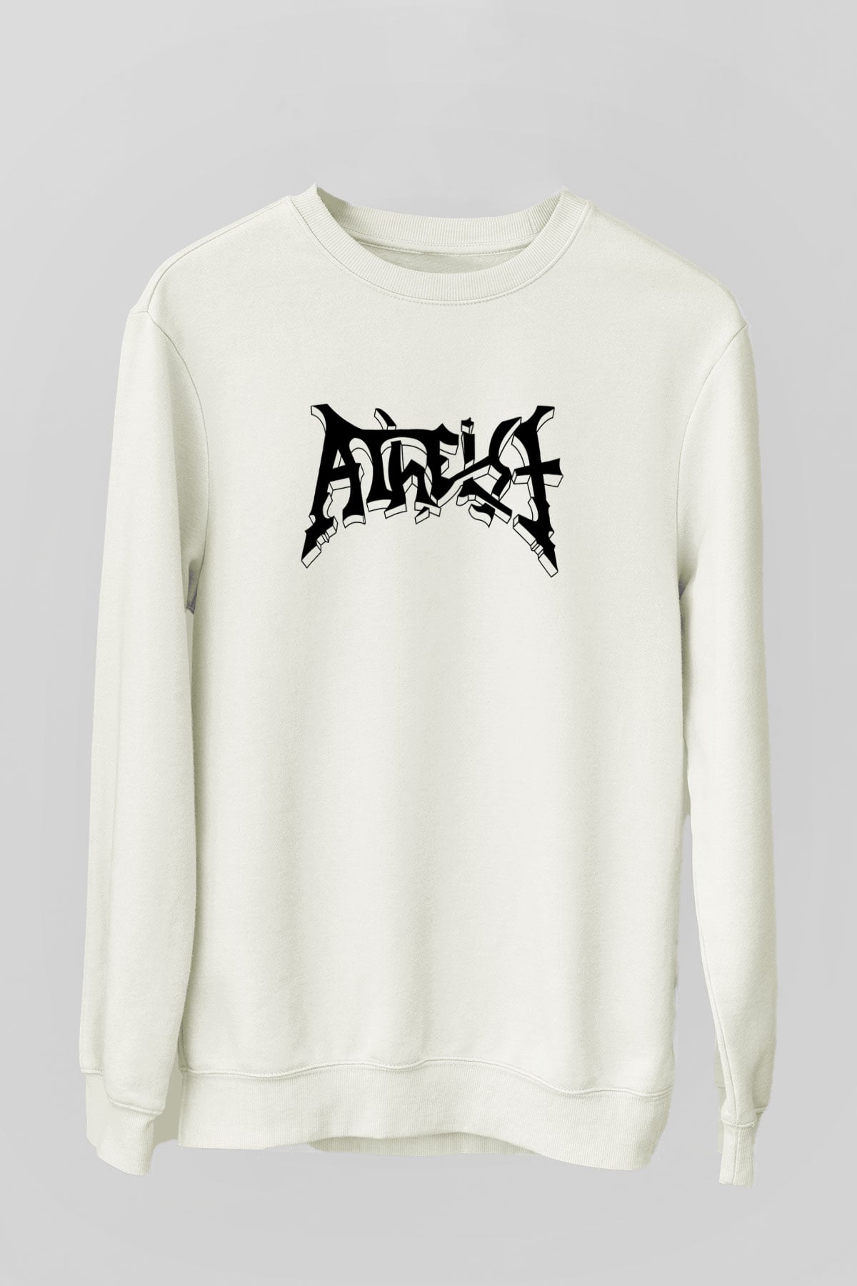 Atheist Beyaz Unisex Sweatshirt