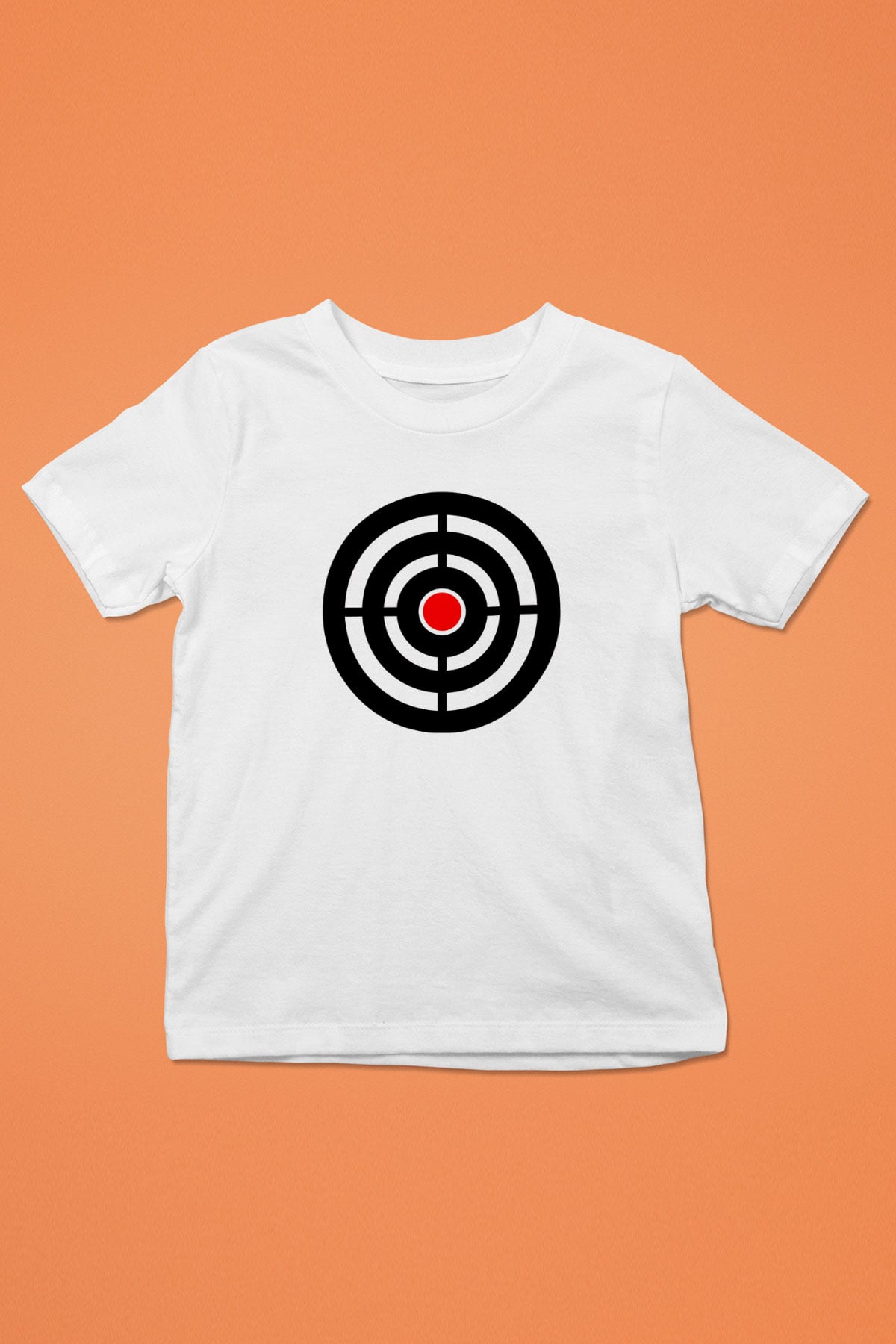 Atıcılık Baskılı Unisex Beyaz Çocuk Tişört - Tshirt