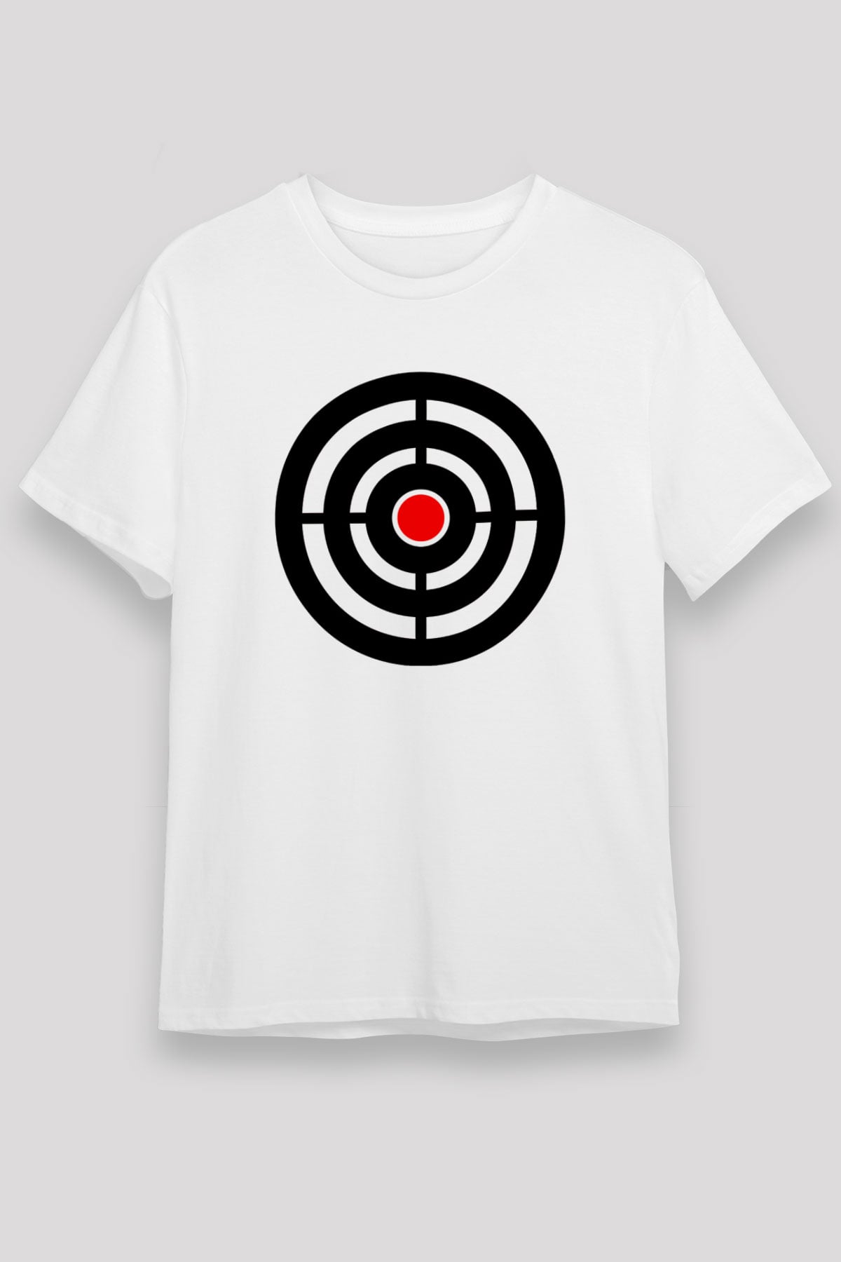 Atıcılık Baskılı Unisex Beyaz Tişört - Tshirt