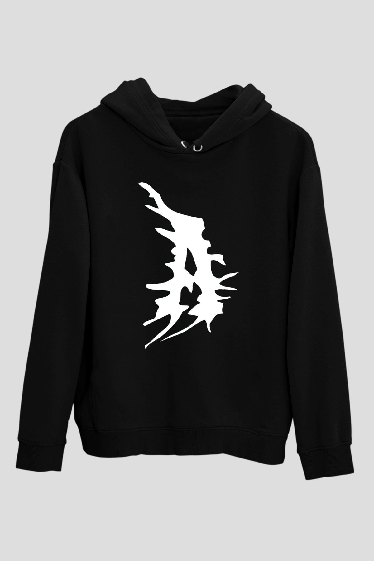 Atilla Siyah Unisex Kapüşonlu Sweatshirt