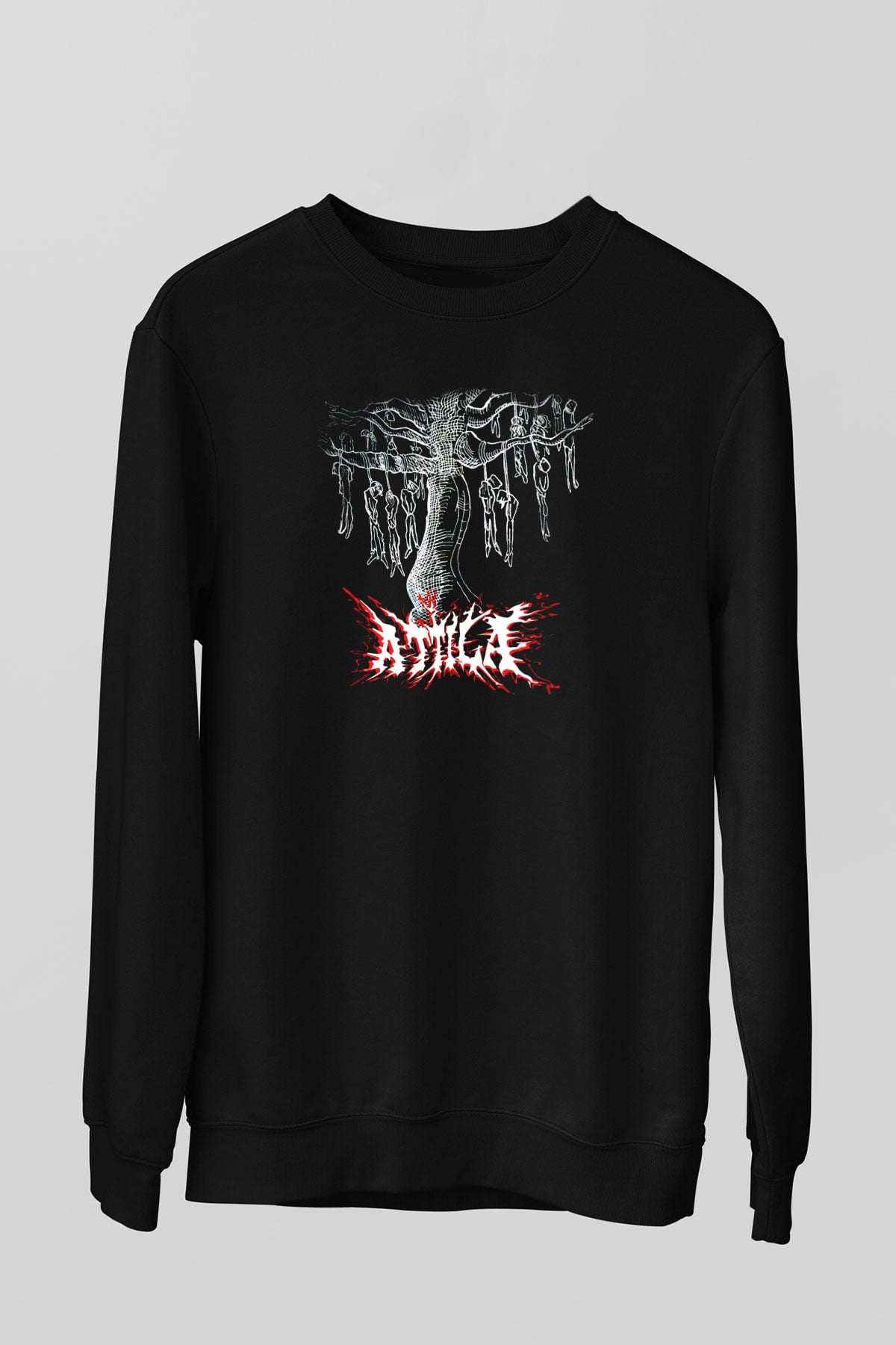 Atilla Siyah Unisex Sweatshirt