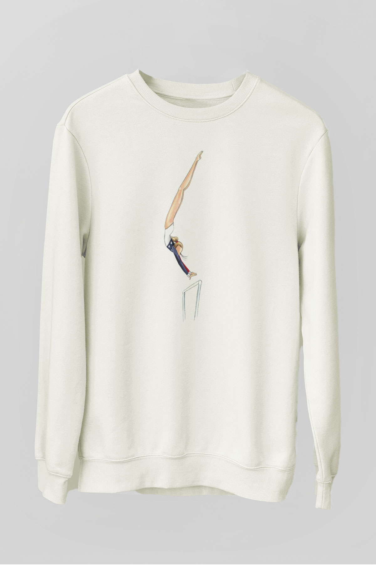 Atlet Beyaz Unisex Sweatshirt