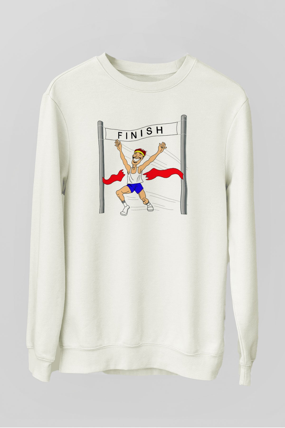Atlet Beyaz Unisex Sweatshirt