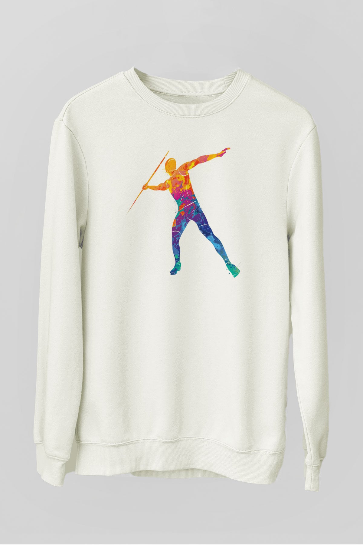 Atlet Beyaz Unisex Sweatshirt