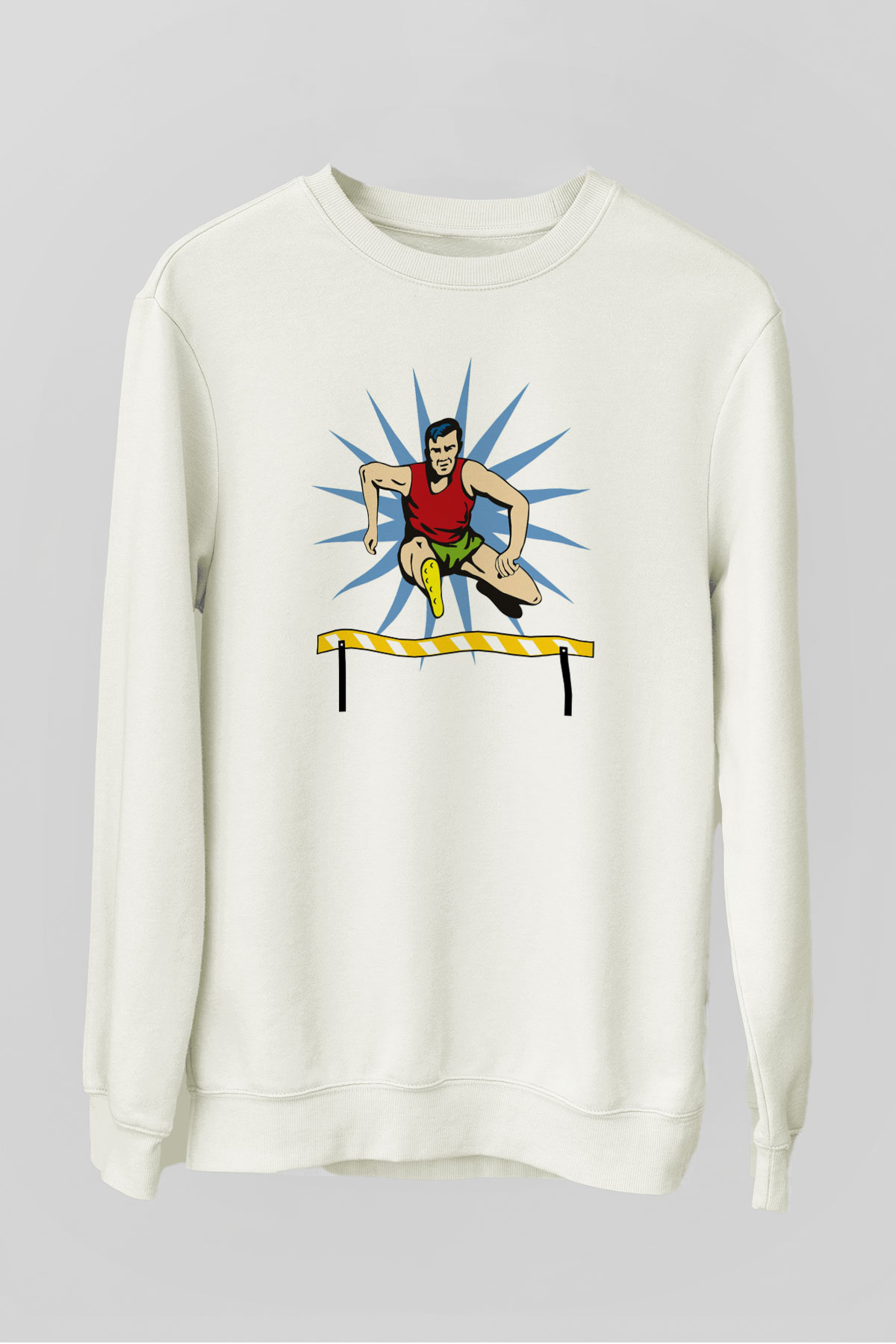 Atlet Beyaz Unisex Sweatshirt