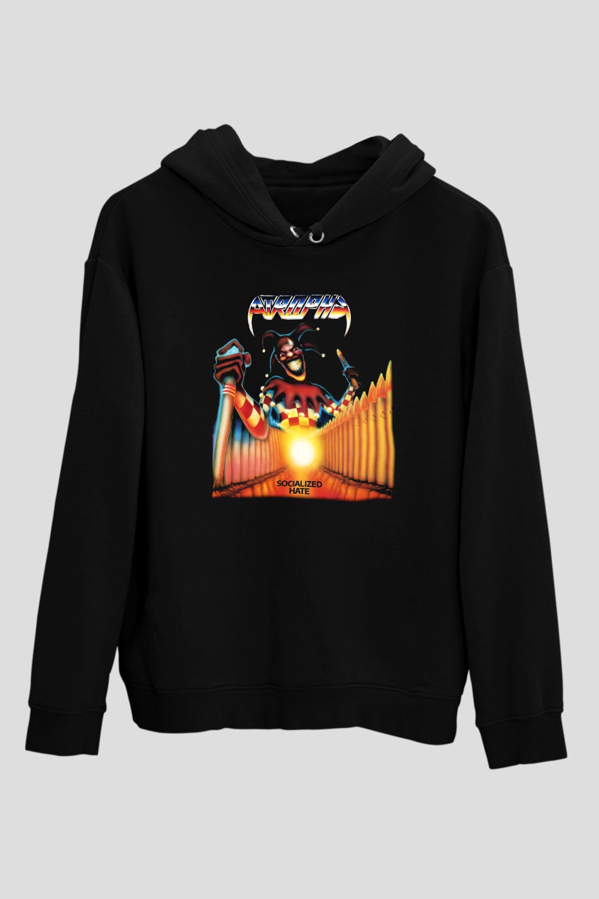 Atrophy Siyah Unisex Hoodie