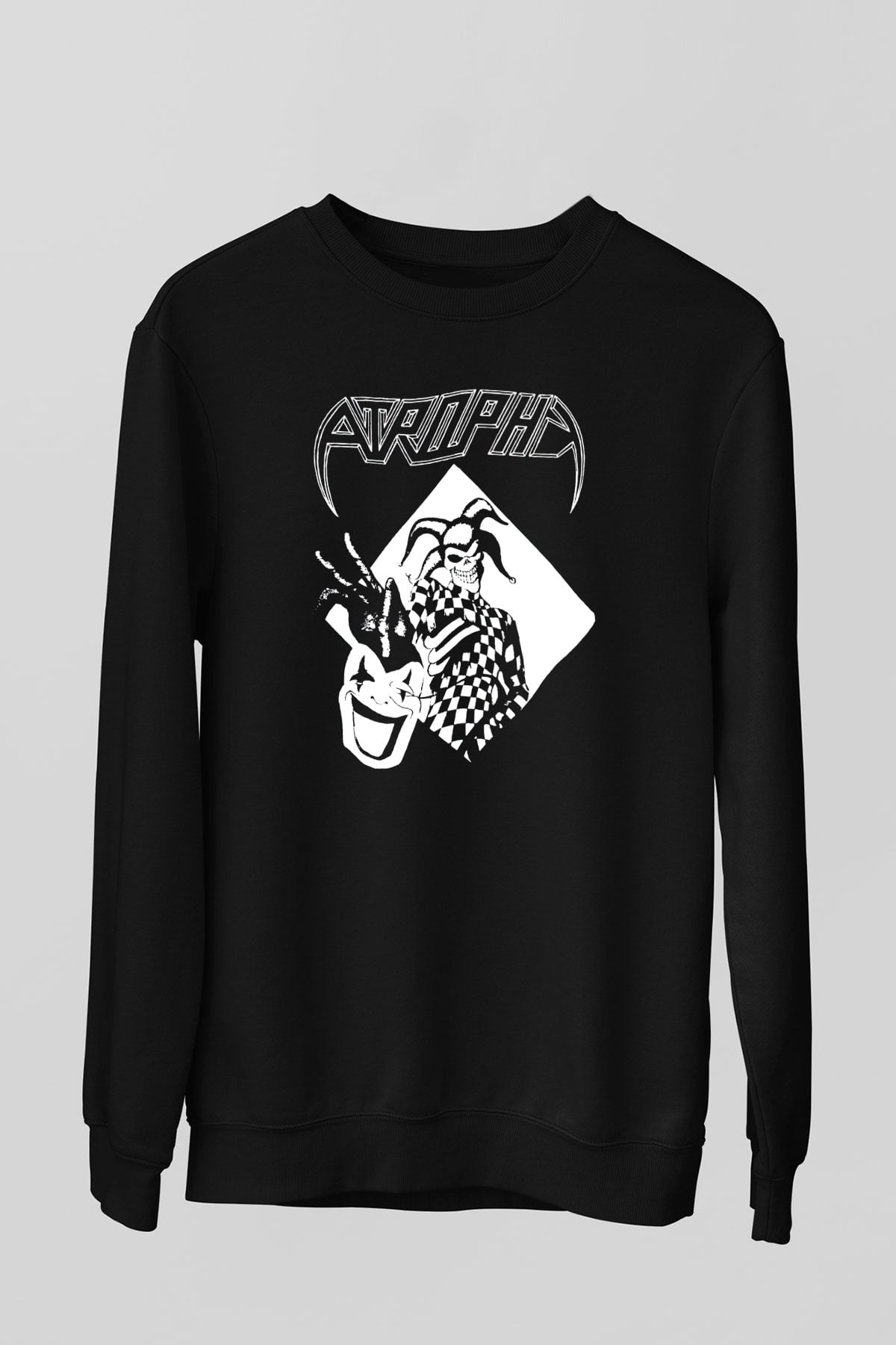 Atrophy Siyah Unisex Sweatshirt