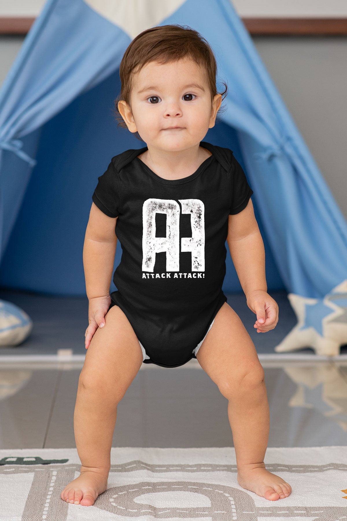 Attack Attack Siyah Bebek Body - Zıbın