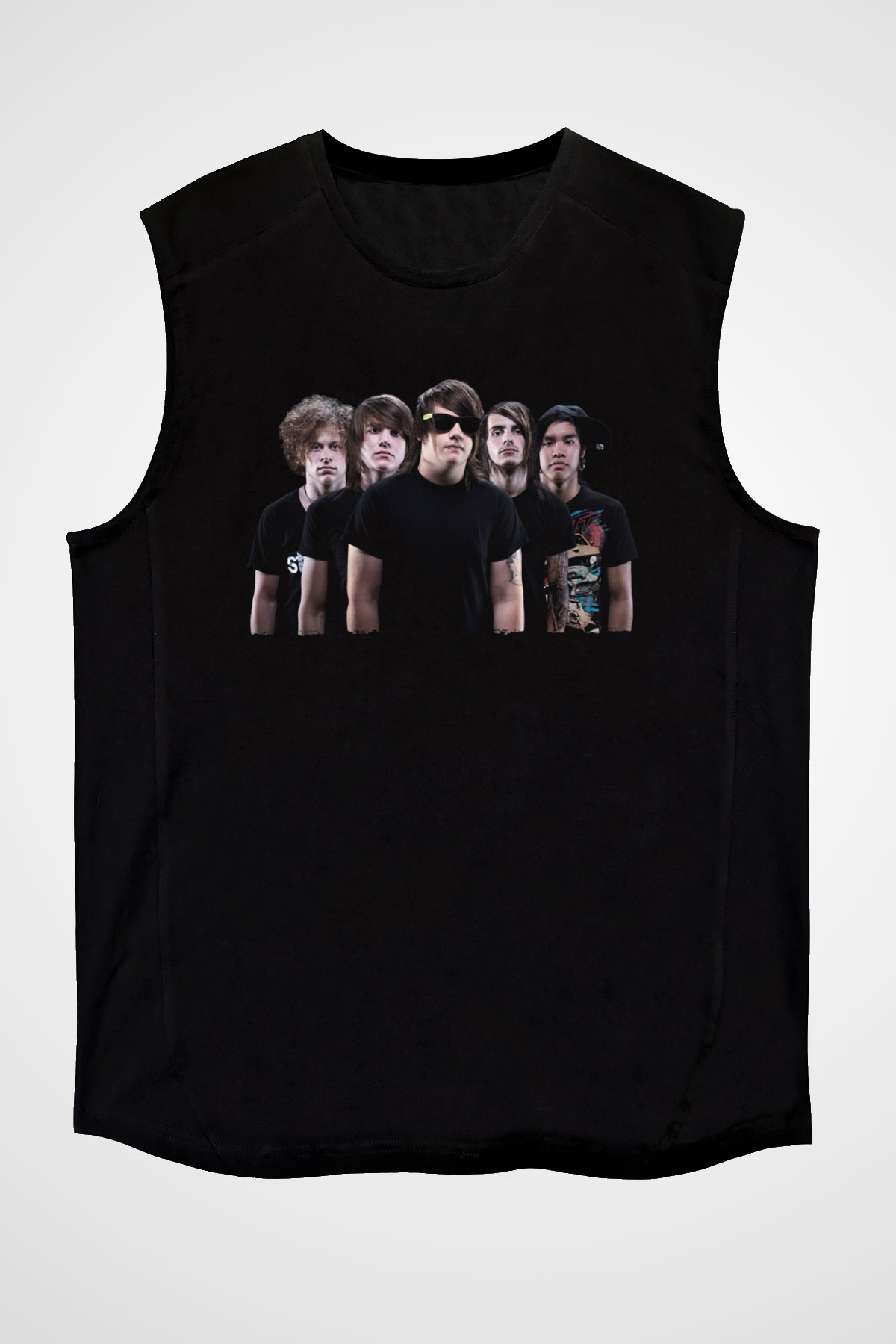 Attack Attack Siyah Unisex Kolsuz Tişört
