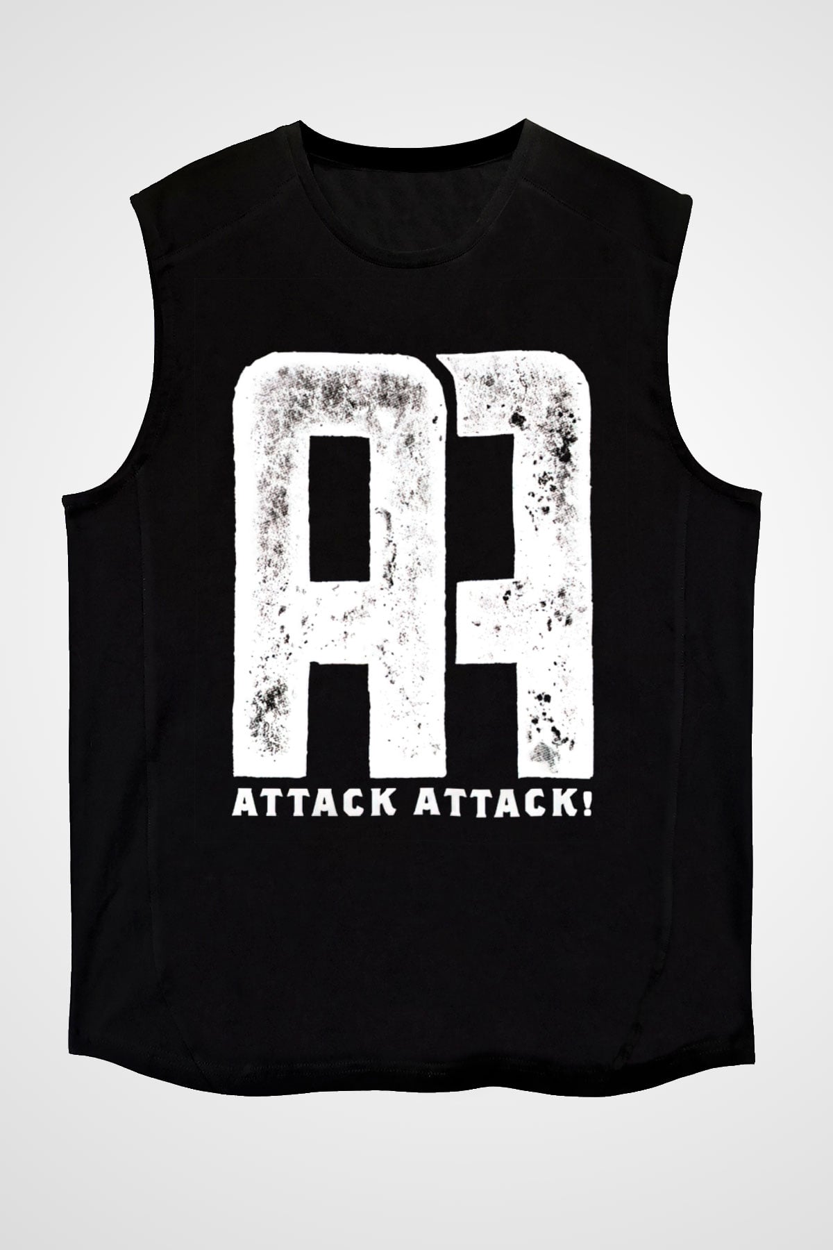 Attack Attack Siyah Unisex Kolsuz Tişört