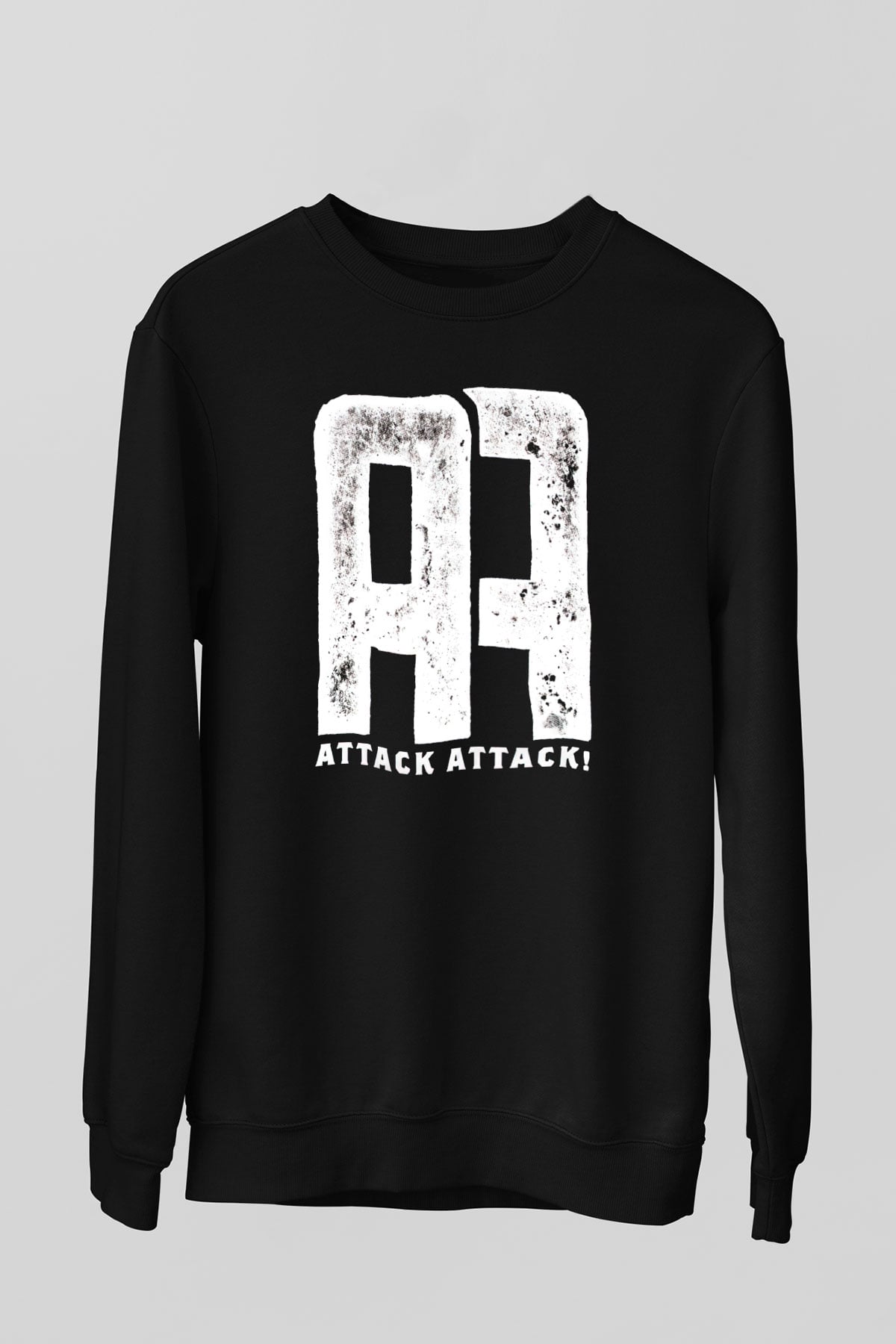 Attack Attack Siyah Unisex Sweatshirt