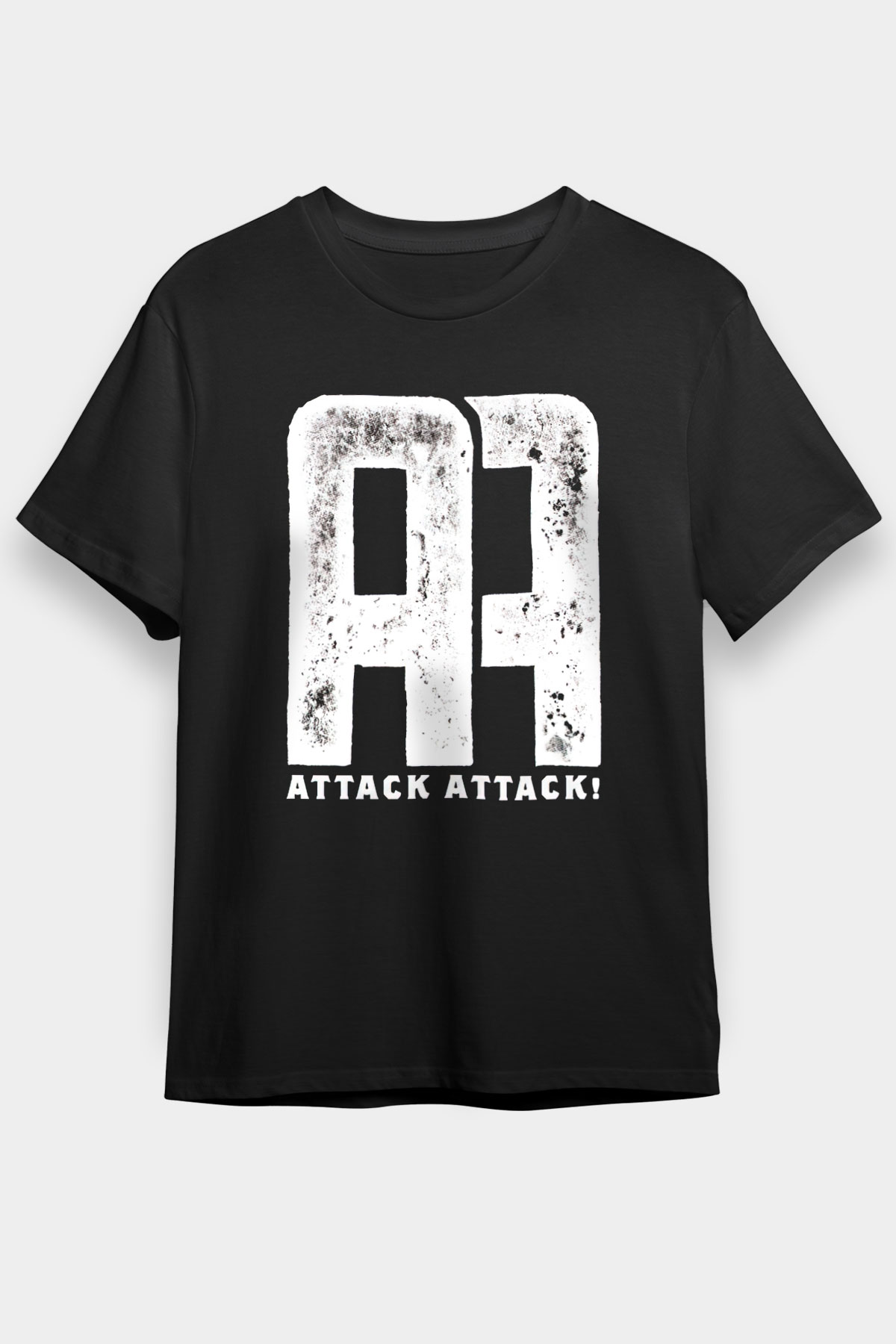 Attack Attack Siyah Unisex Tişört T-Shirt - TişörtFabrikası