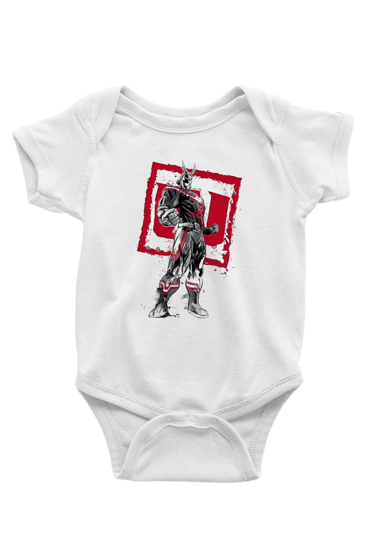 Attack On Titan Baskılı Unisex Siyah Bebek Body - Zıbın