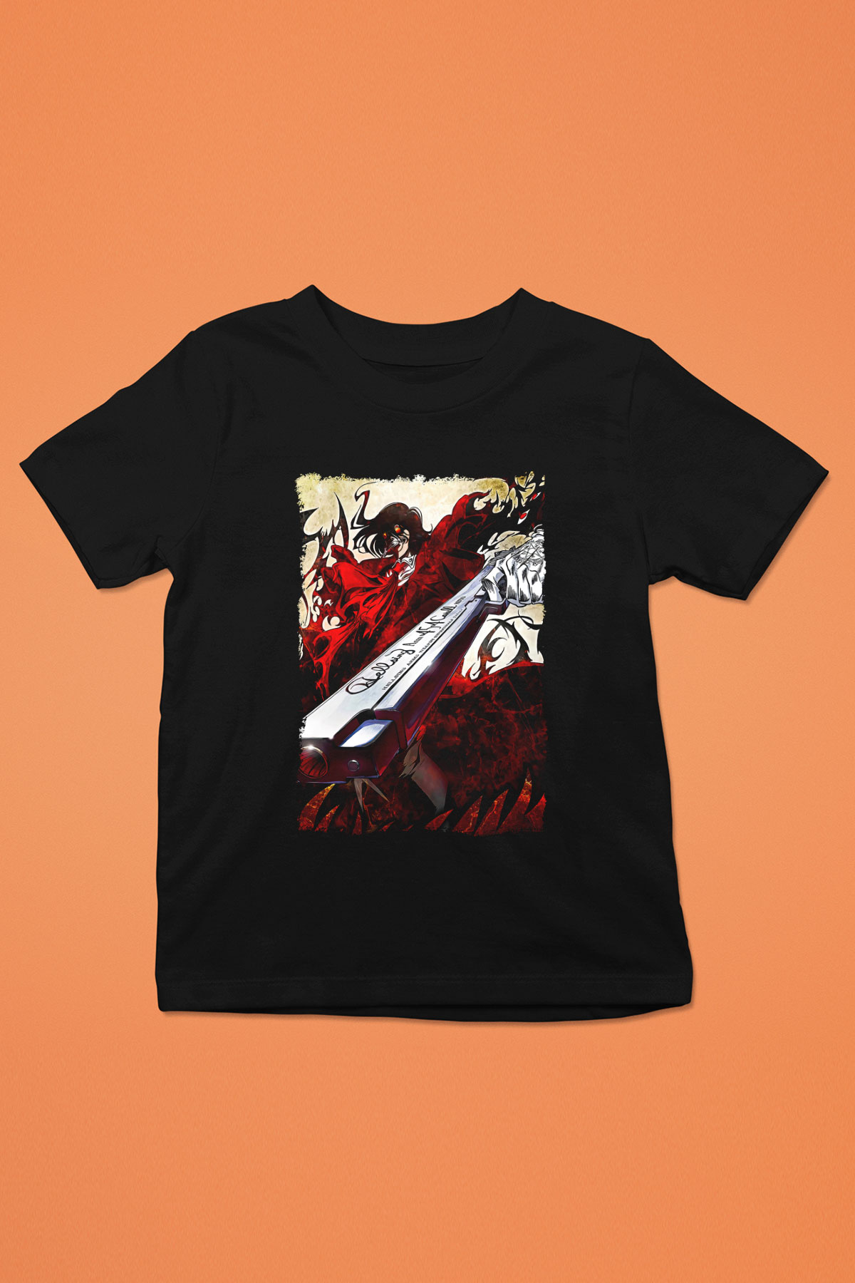 Attack On Titan Baskılı Unisex Siyah Çocuk Tişört - Tshirt