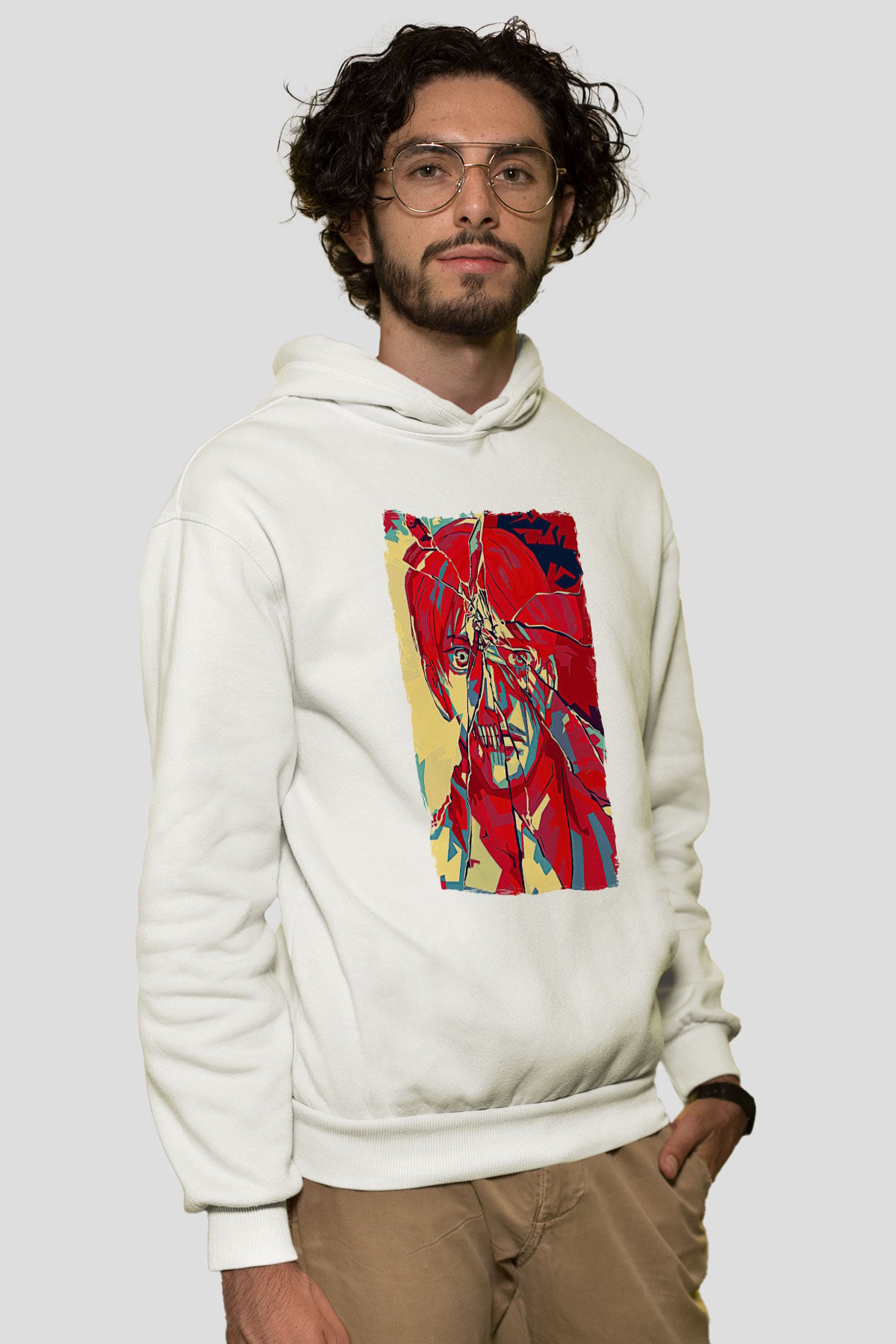 Attack On Titan Baskılı Unisex Siyah Hoodie