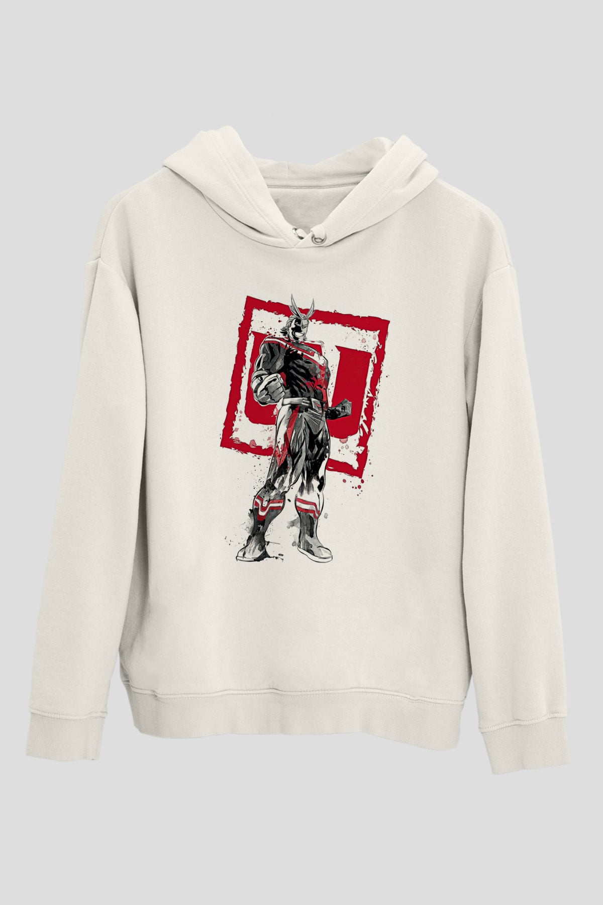 Attack On Titan Baskılı Unisex Siyah Hoodie