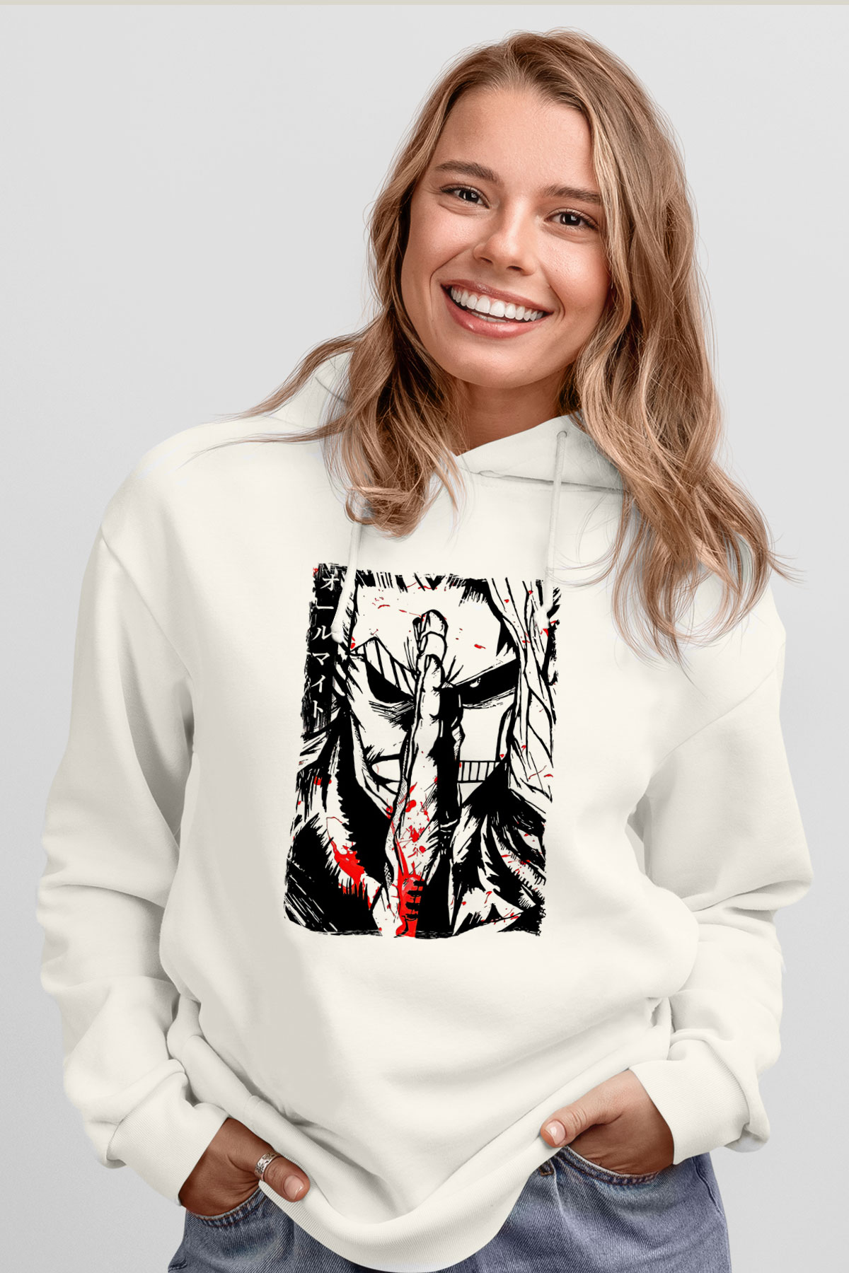 Attack On Titan Baskılı Unisex Siyah Hoodie