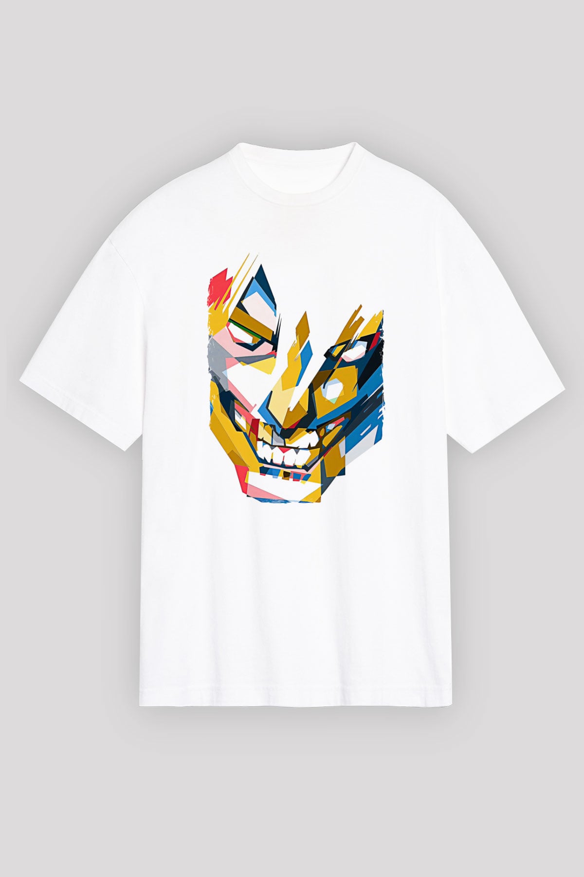 Attack On Titan Baskılı Unisex Siyah Oversize Tişört - Tshirt