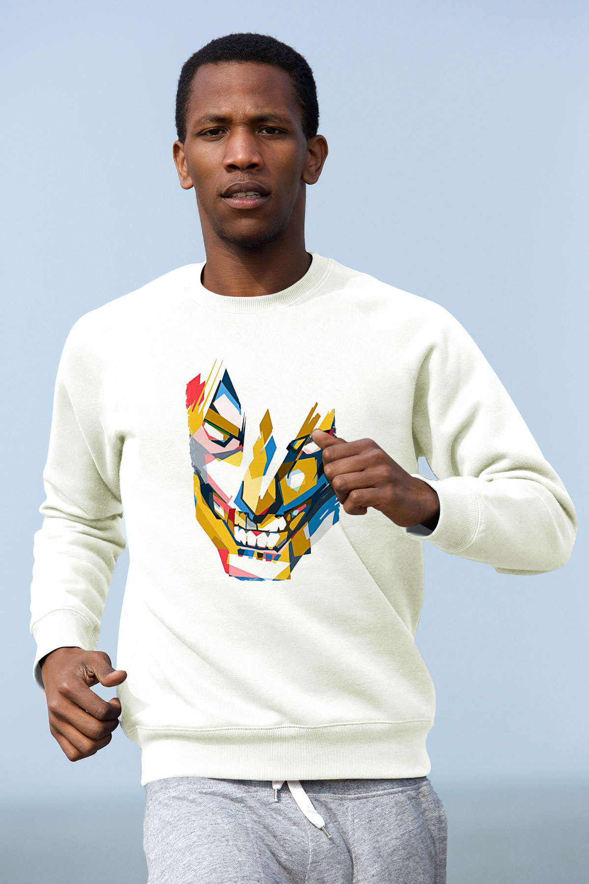 Attack On Titan Baskılı Unisex Siyah Sweatshirt