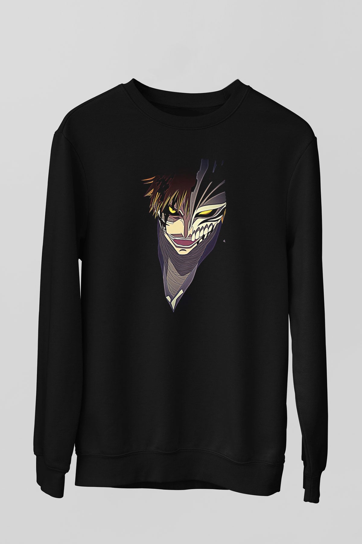 Attack On Titan Baskılı Unisex Siyah Sweatshirt