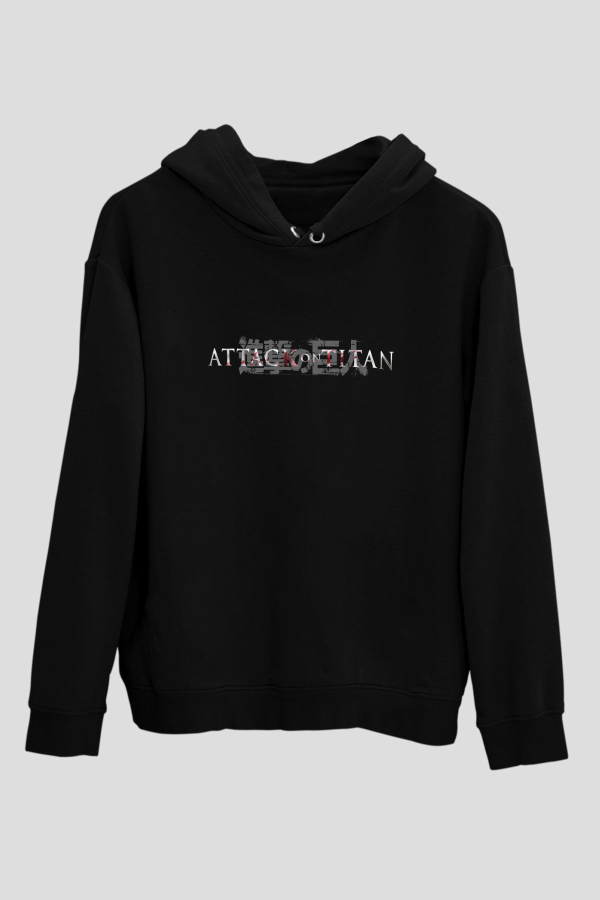 Attack on Titan Siyah Unisex Hoodie