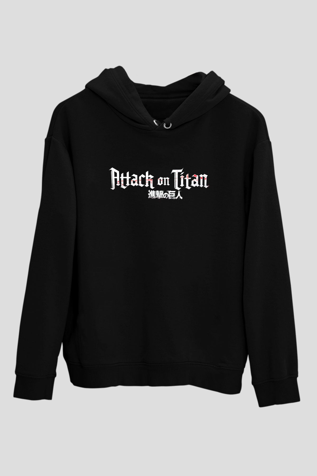 Attack on Titan Siyah Unisex Hoodie