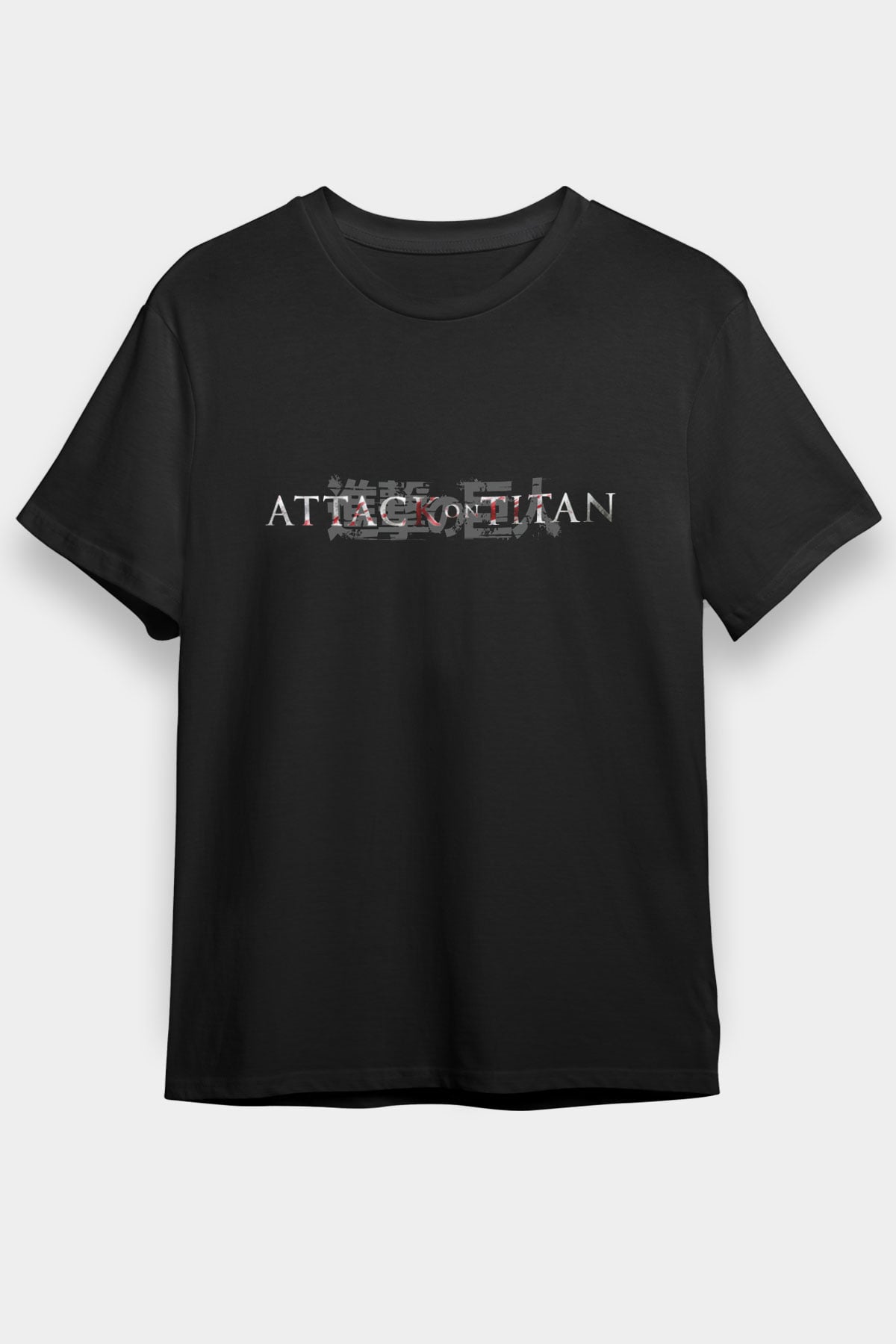 Attack on Titan Siyah Unisex Tişört T-Shirt