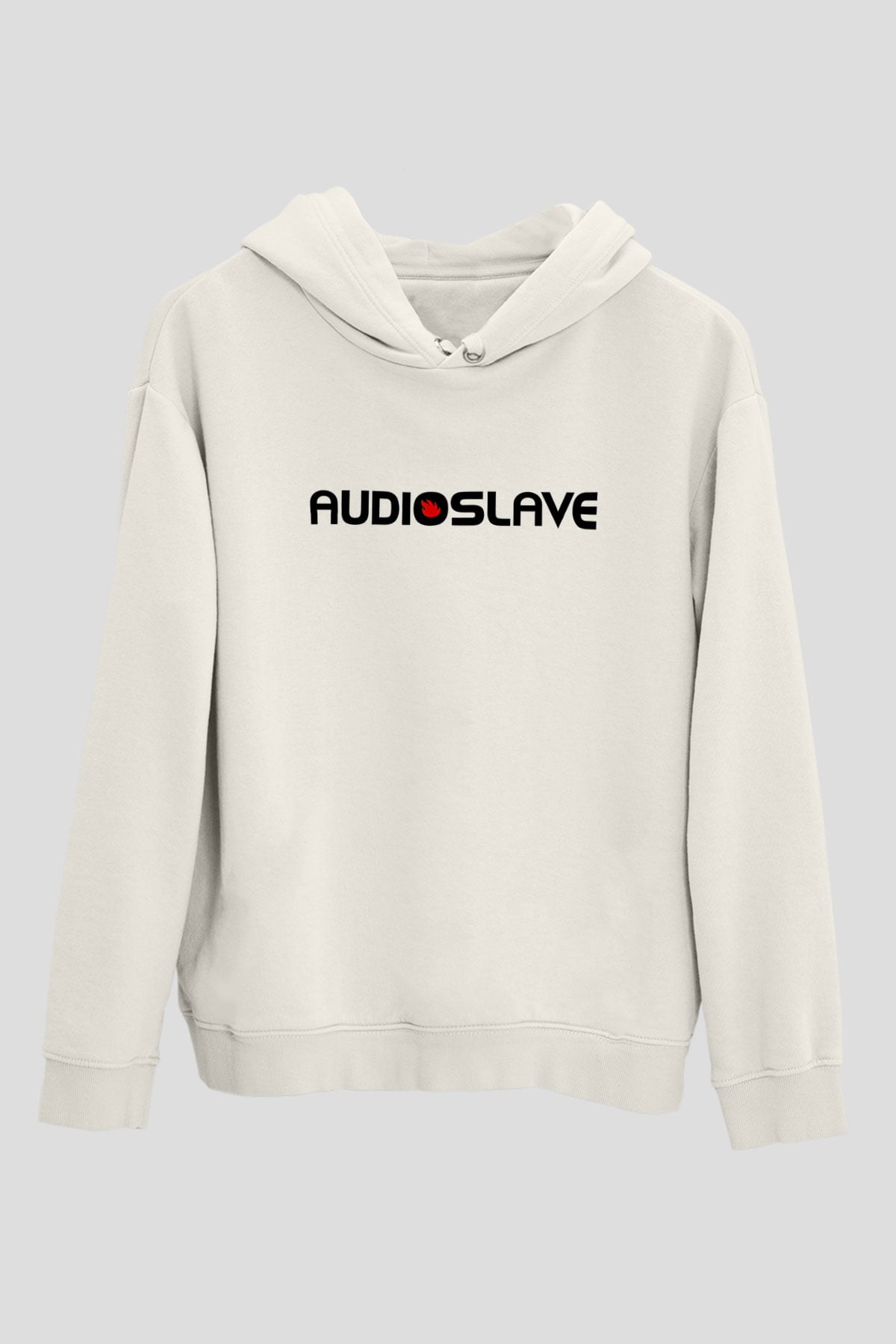 Audioslave Baskılı Beyaz Unisex Kapüşonlu Sweatshirt