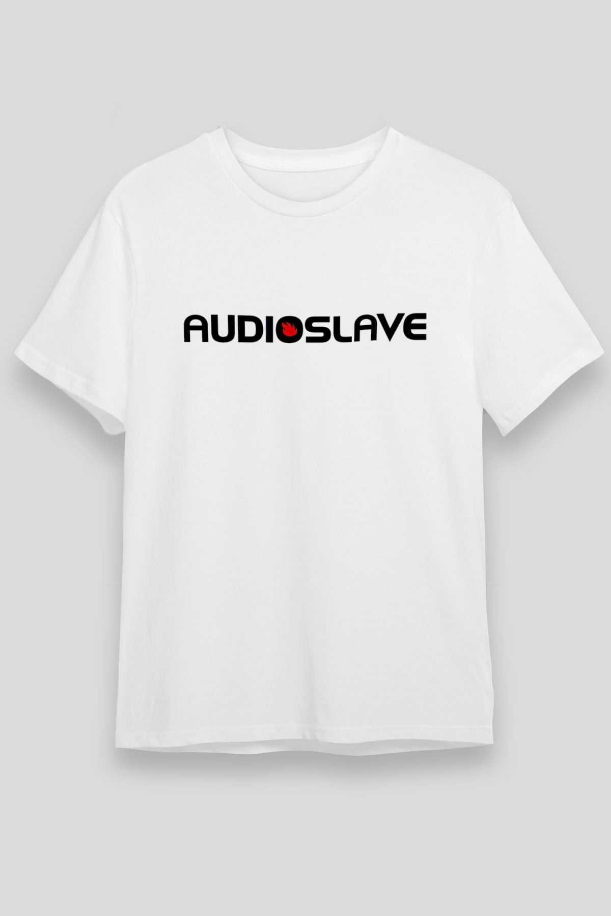 Audioslave Baskılı Unisex Beyaz Tişört - Tshirt