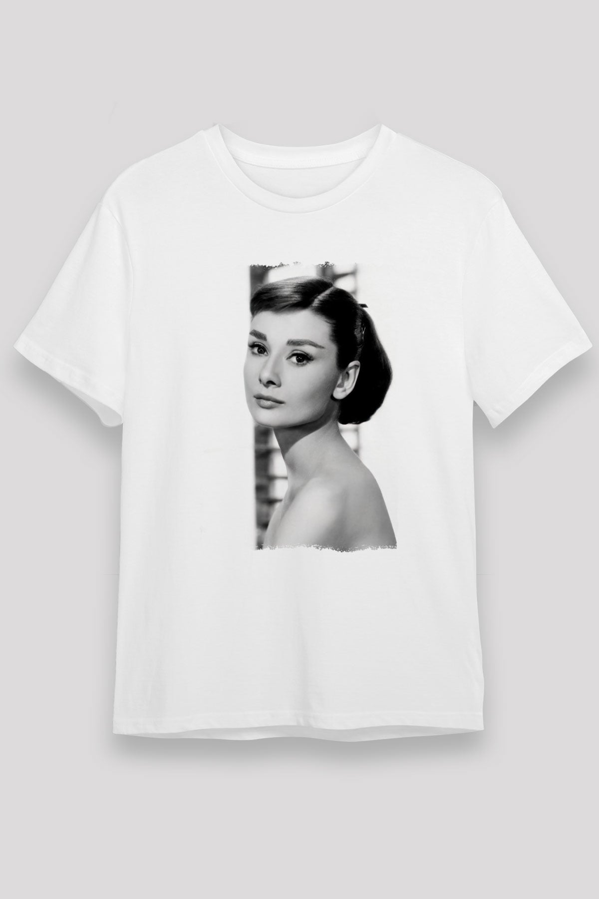 Audrey Hepburn Beyaz Unisex Tişört T-Shirt - TişörtFabrikası