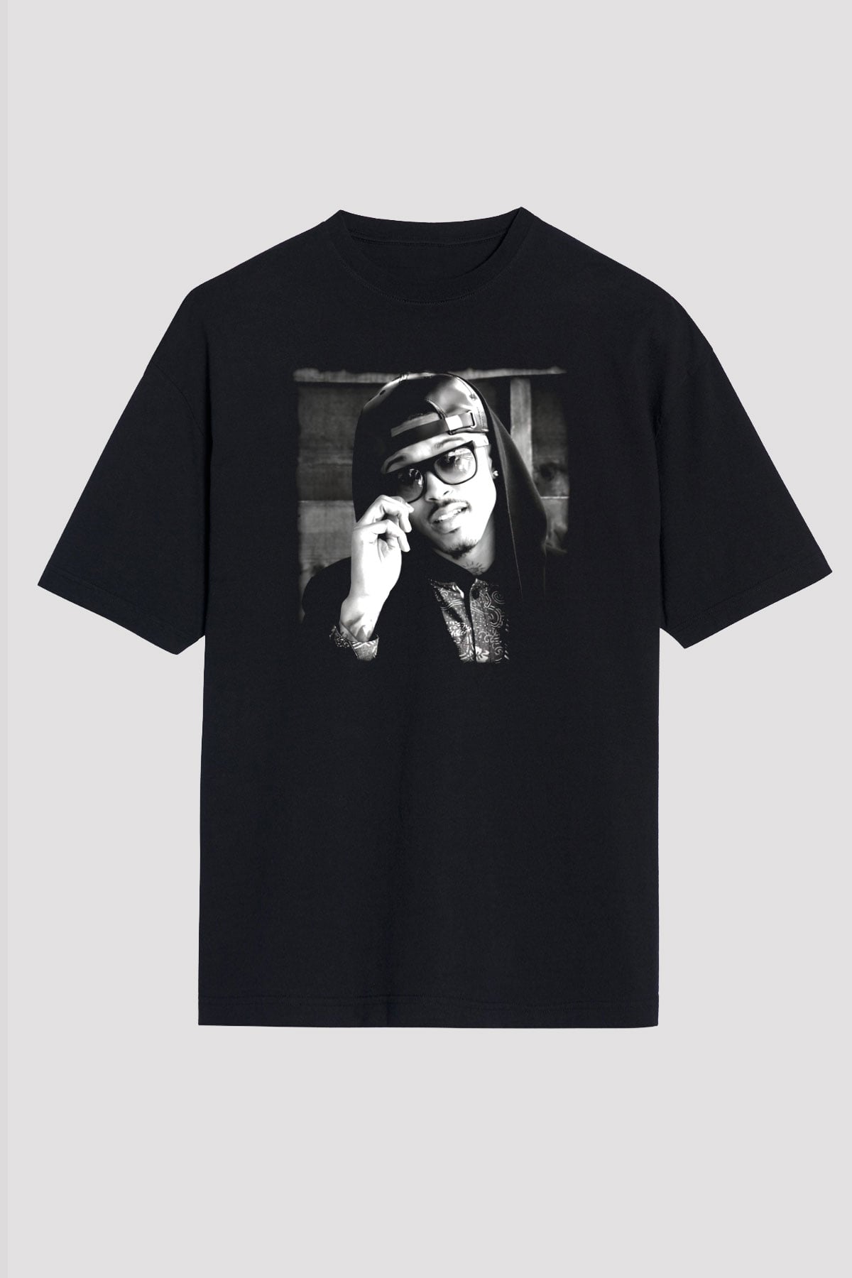August Alsina Siyah Unisex Tişört T-Shirt - TişörtFabrikası