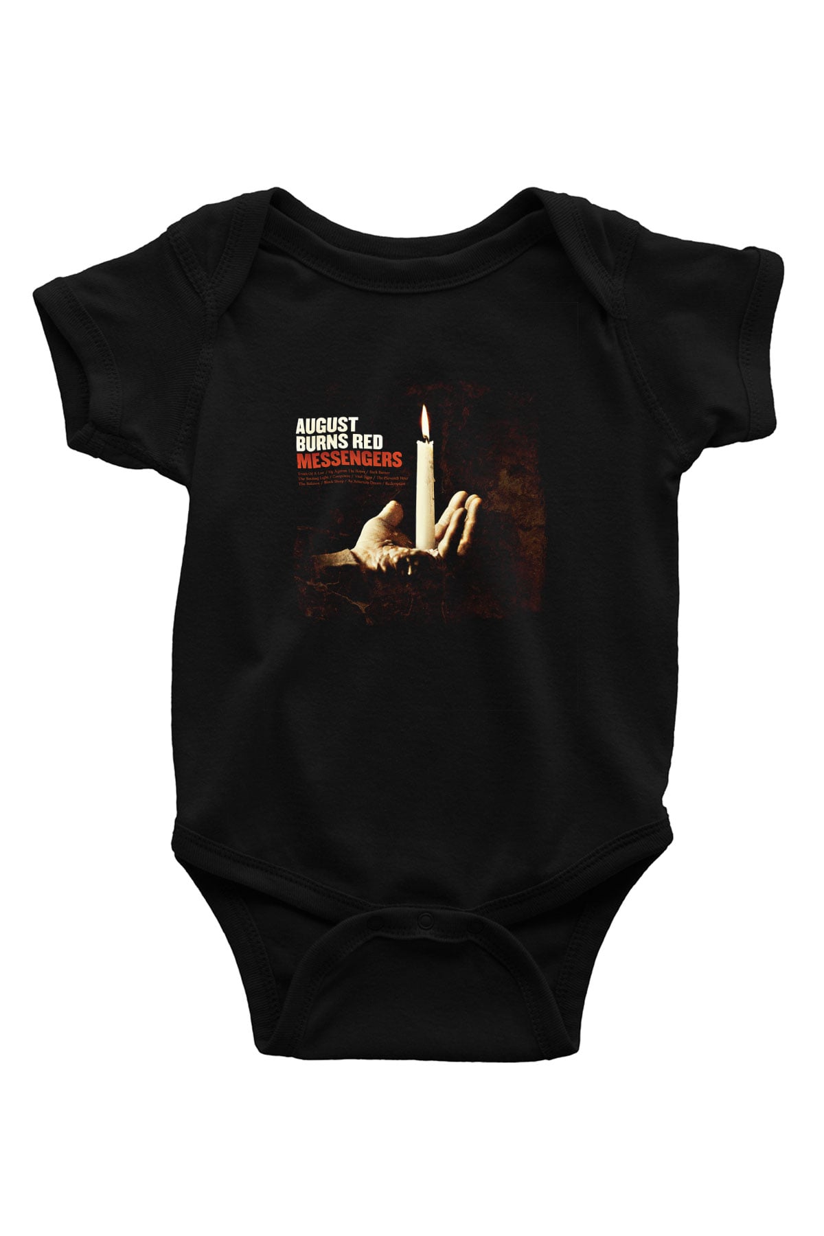 August Burns Red Baskılı Unisex Siyah Bebek Body - Zıbın