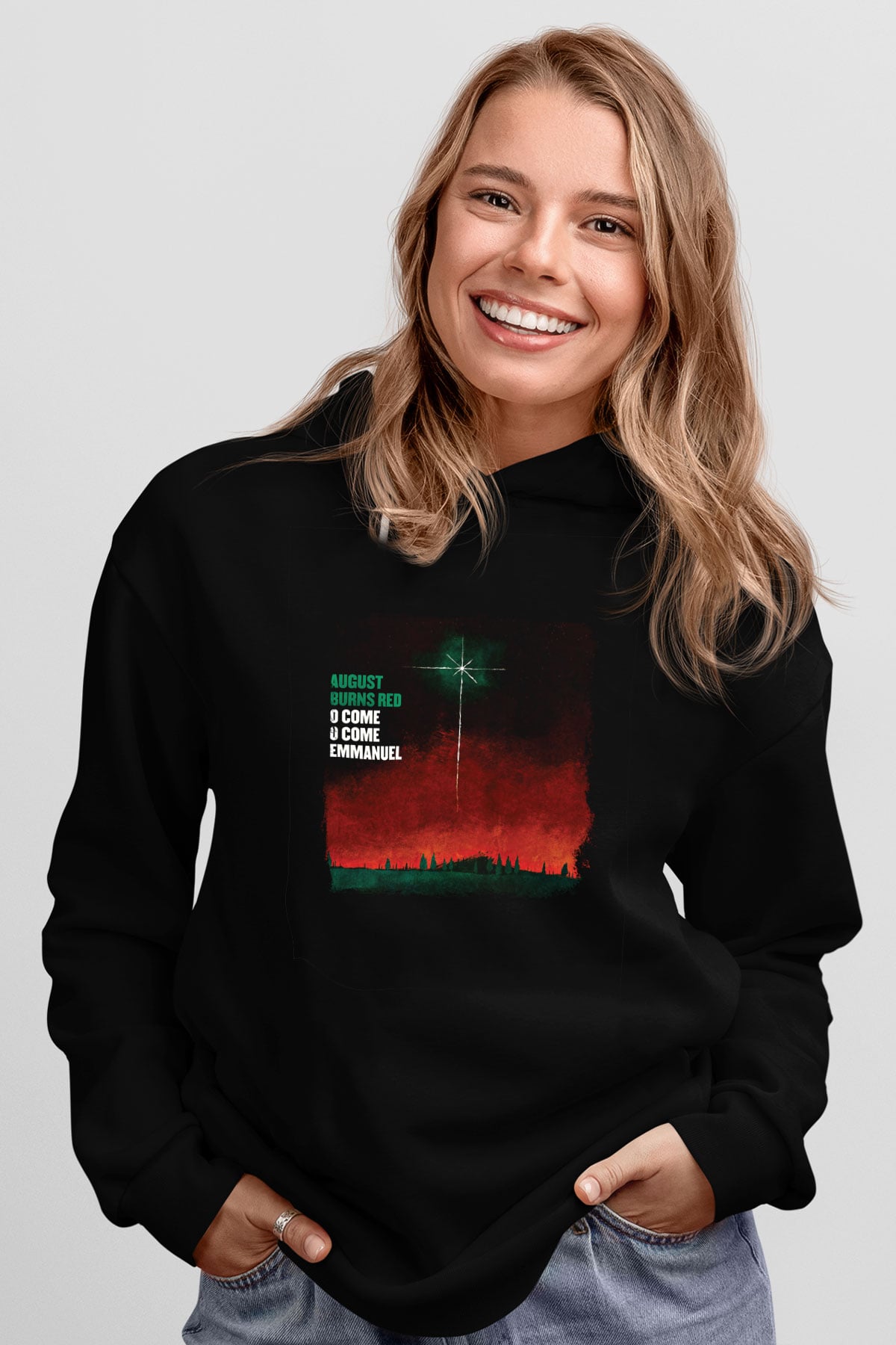 August Burns Red Baskılı Unisex Siyah Hoodie