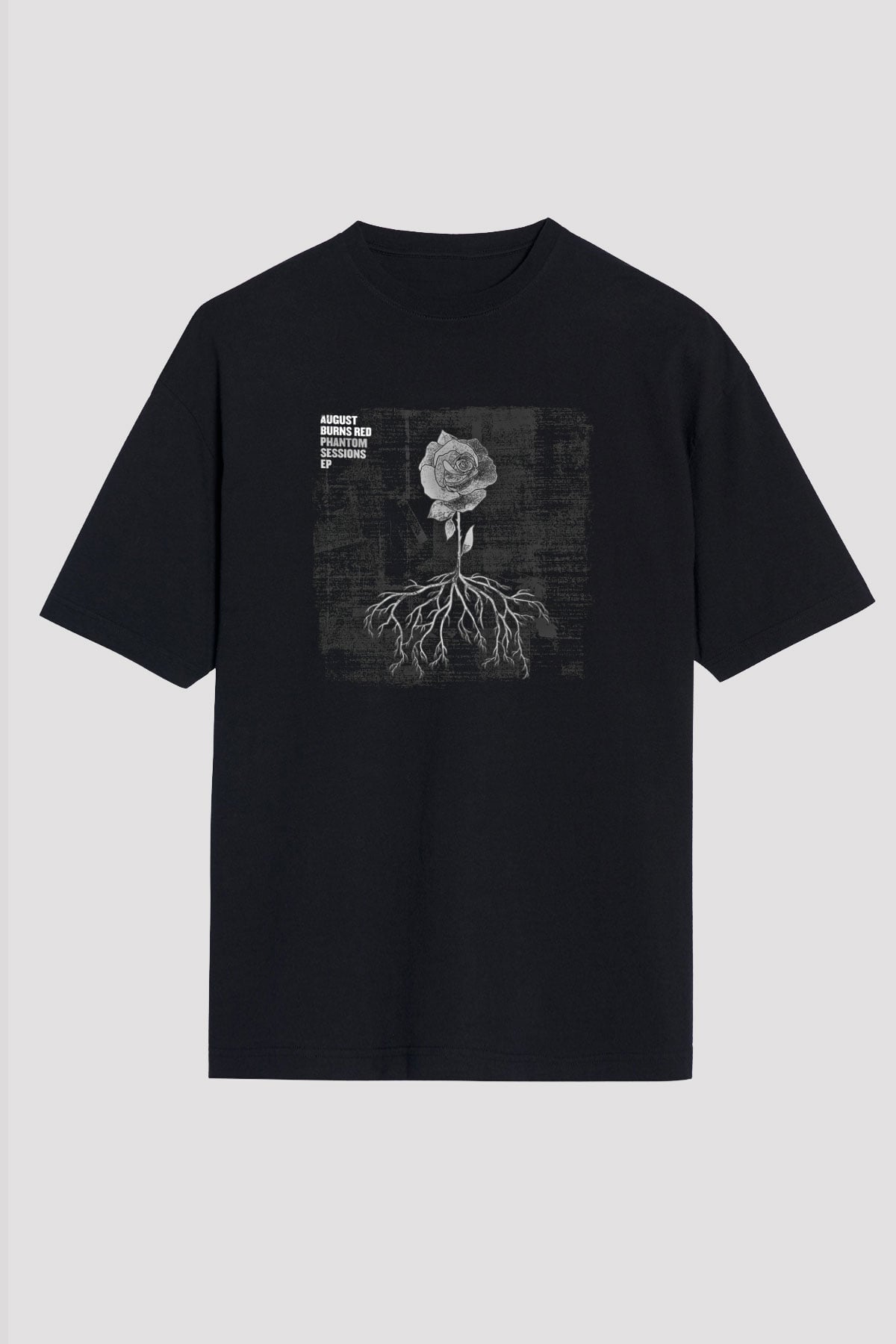 August Burns Red Baskılı Unisex Siyah Oversize Tişört
