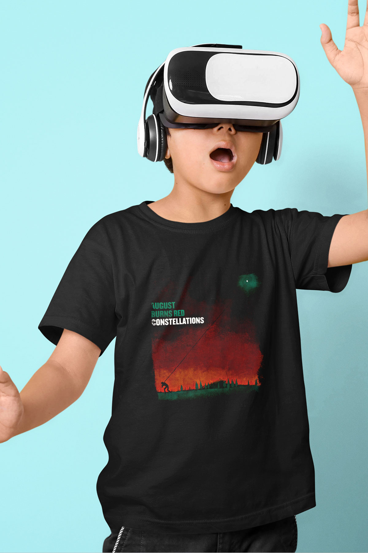 August Burns Red Baskılı Unisex Siyah Çocuk Tişört