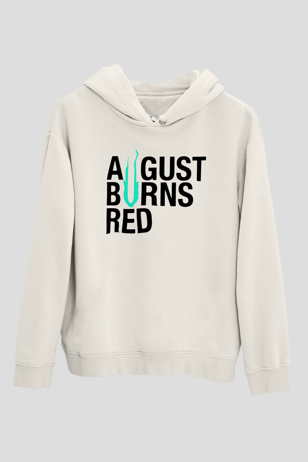 August Burns Red Beyaz Unisex Kapşonlu Sweatshirt