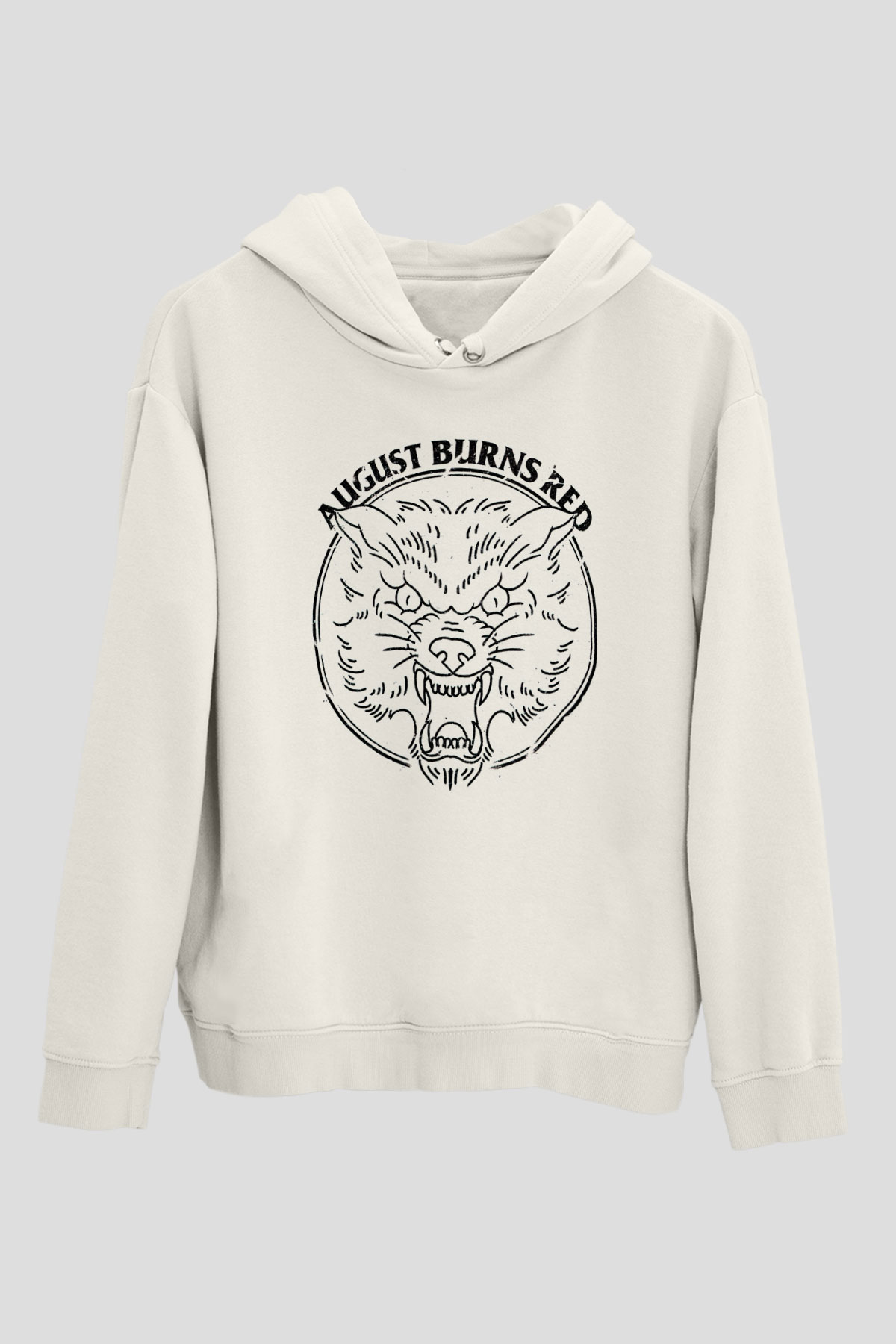 August Burns Red Beyaz Unisex Kapüşonlu Sweatshirt