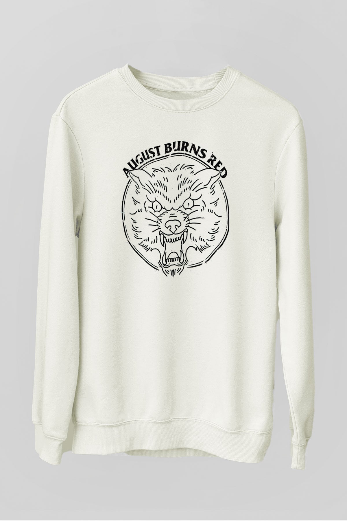 August Burns Red Beyaz Unisex Sweatshirt
