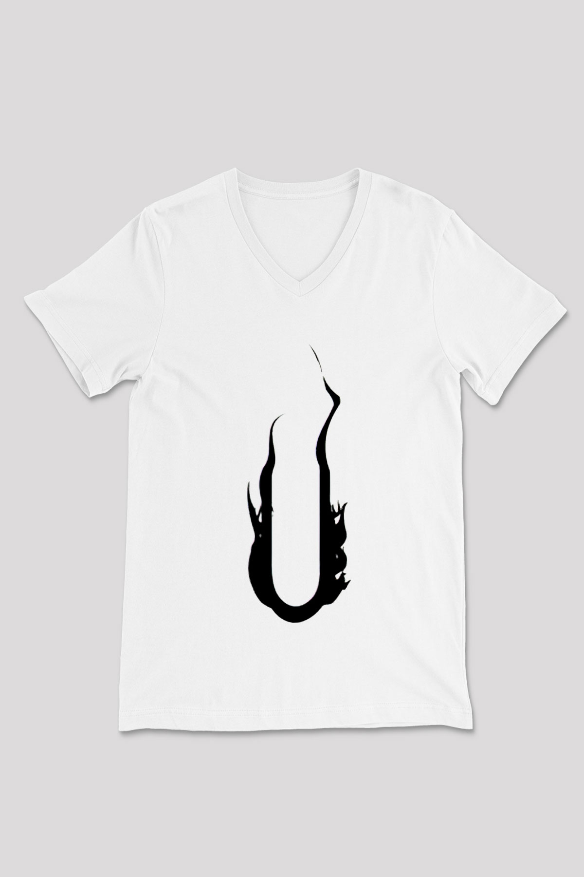 August Burns Red Beyaz Unisex V Yaka Tişört T-Shirt