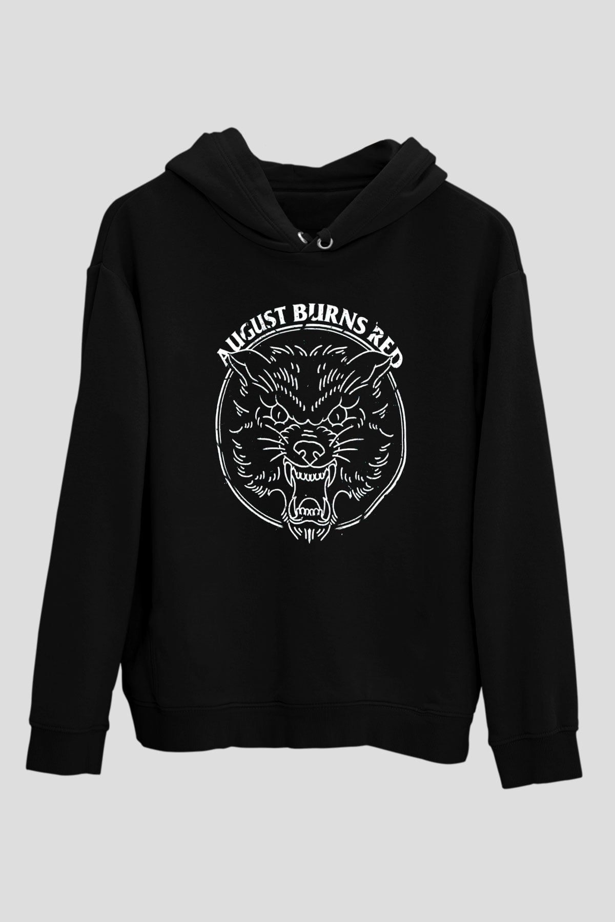 August Burns Red Siyah Unisex Kapüşonlu Sweatshirt