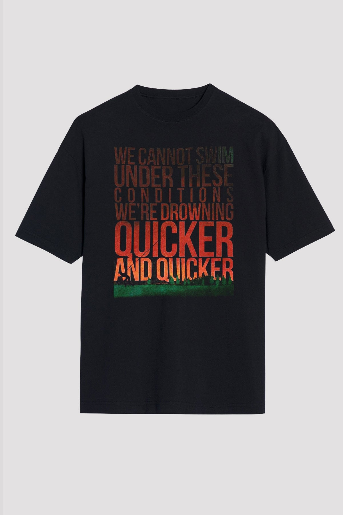 August Burns Red Siyah Unisex Oversize Tişört T-Shirt