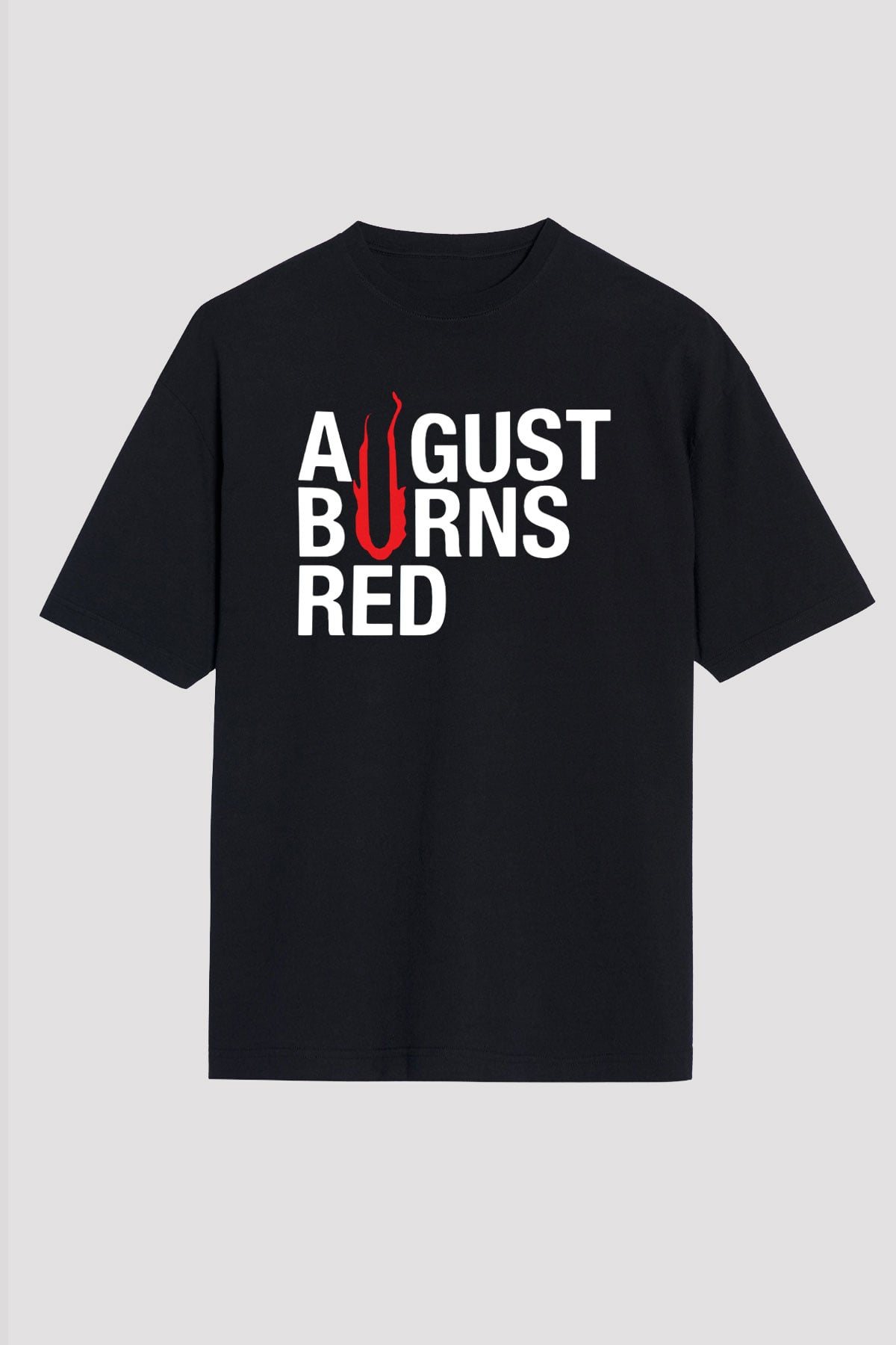 August Burns Red Siyah Unisex Oversize Tişört T-Shirt