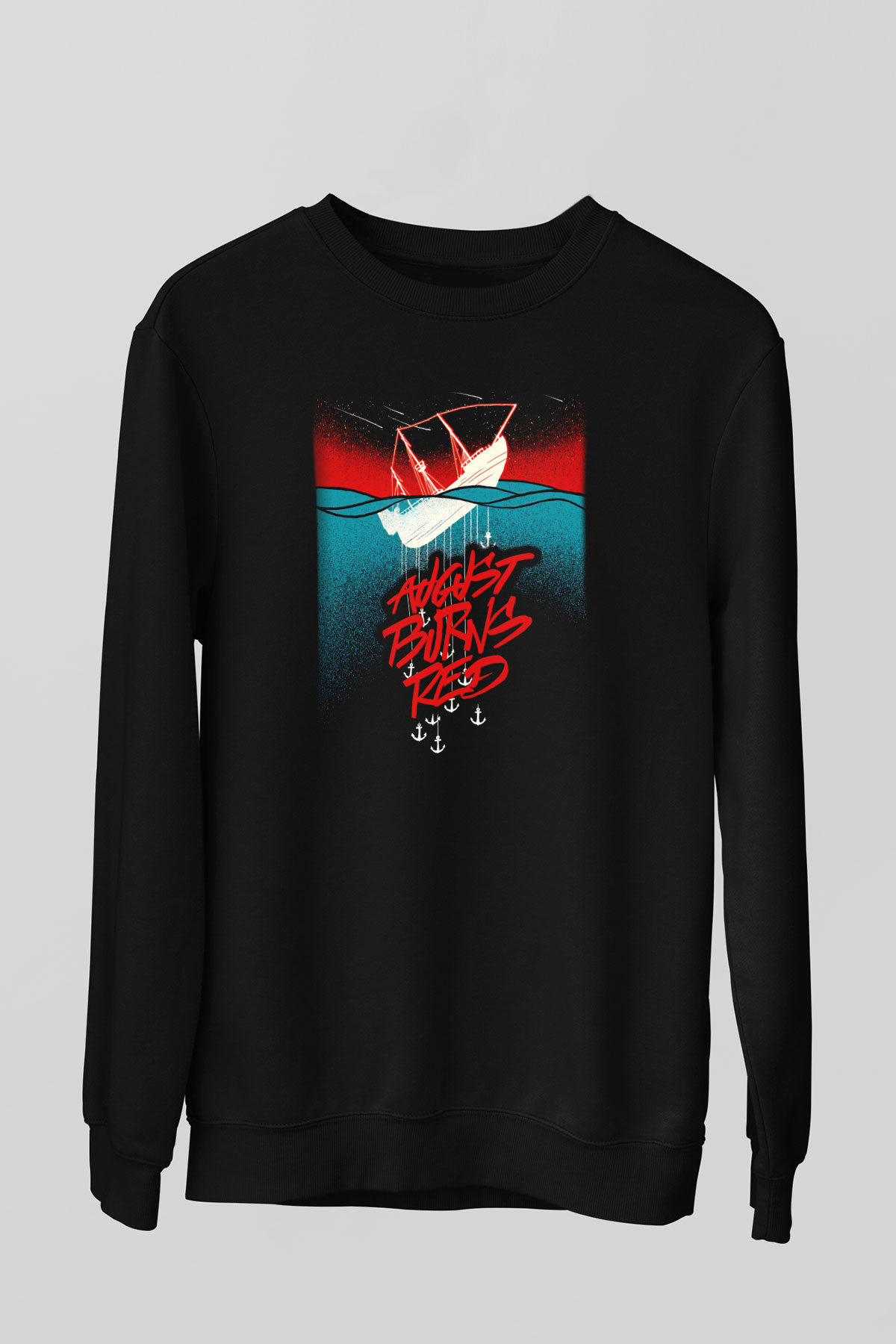 August Burns Red Siyah Unisex Sweatshirt