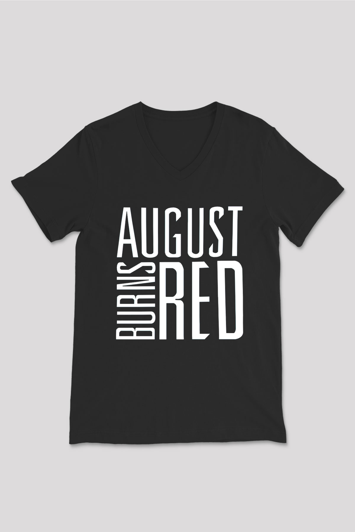 August Burns Red Siyah Unisex V Yaka Tişört