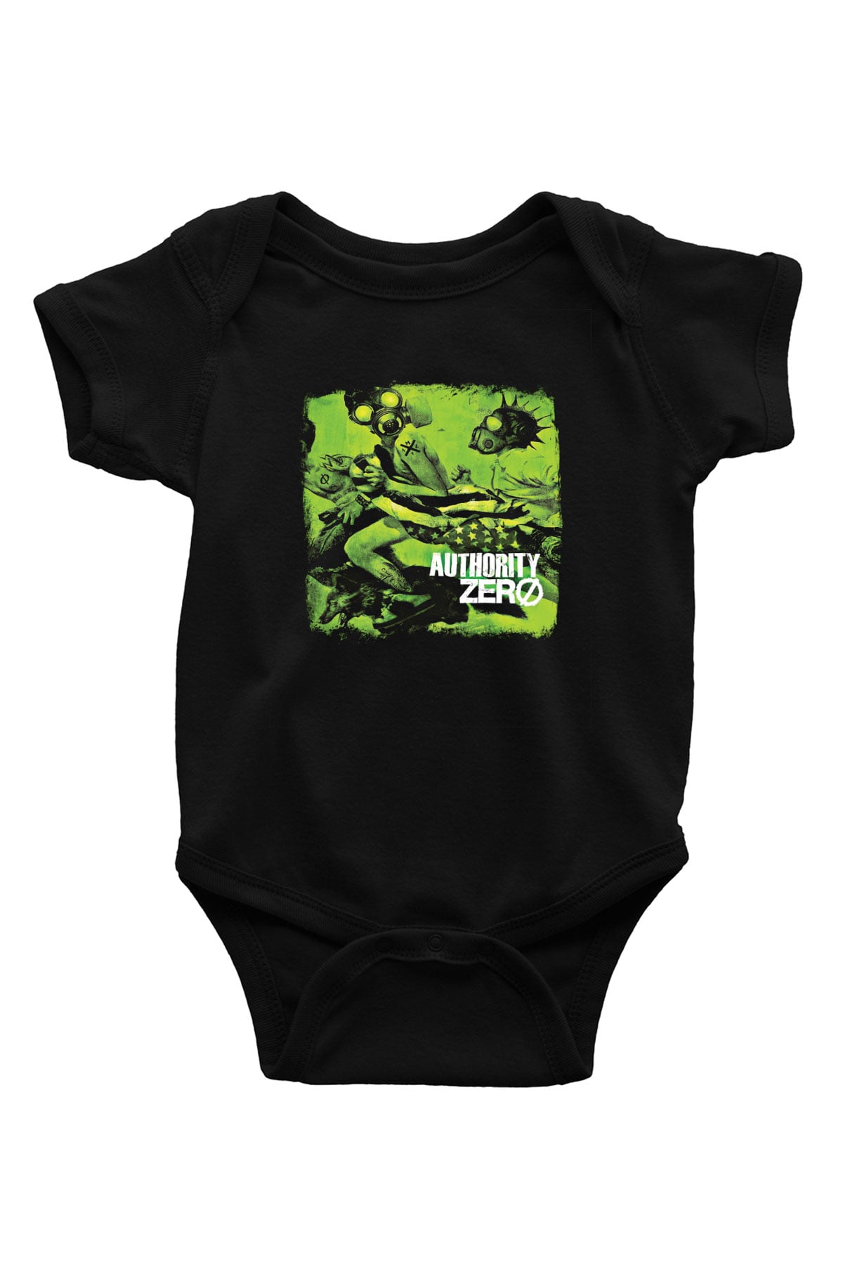Authority Zero Baskılı Unisex Siyah Bebek Body - Zıbın
