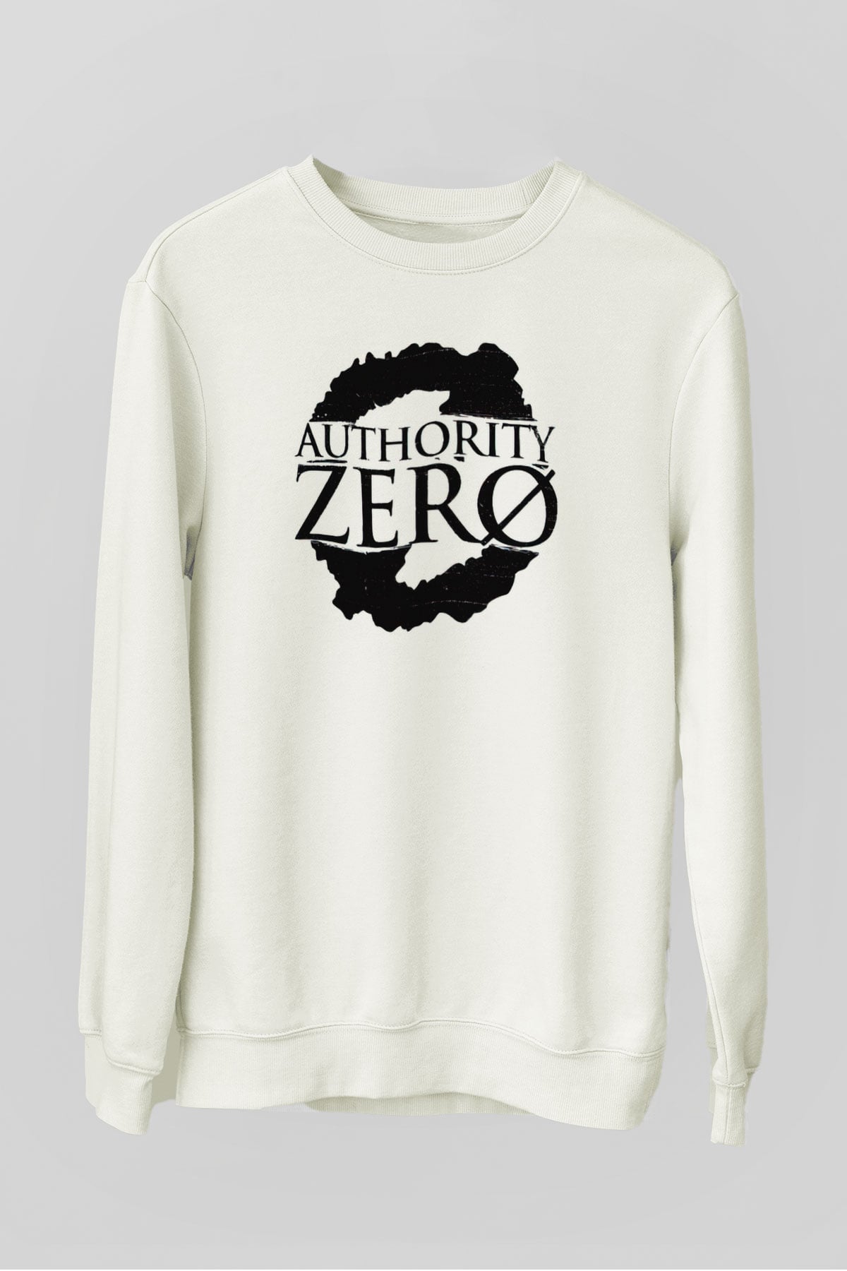 Authority Zero Beyaz Unisex Sweatshirt