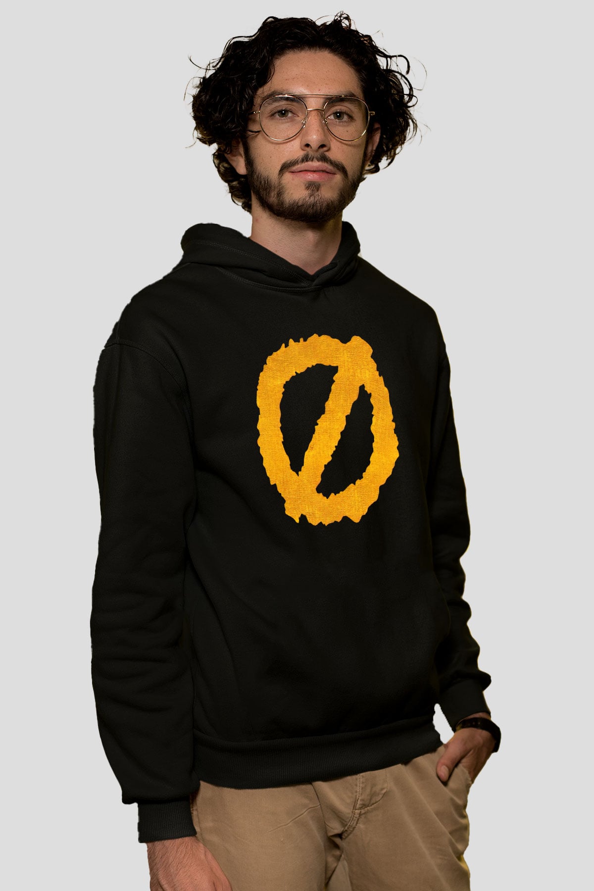 Authority Zero Siyah Unisex Kapüşonlu Sweatshirt